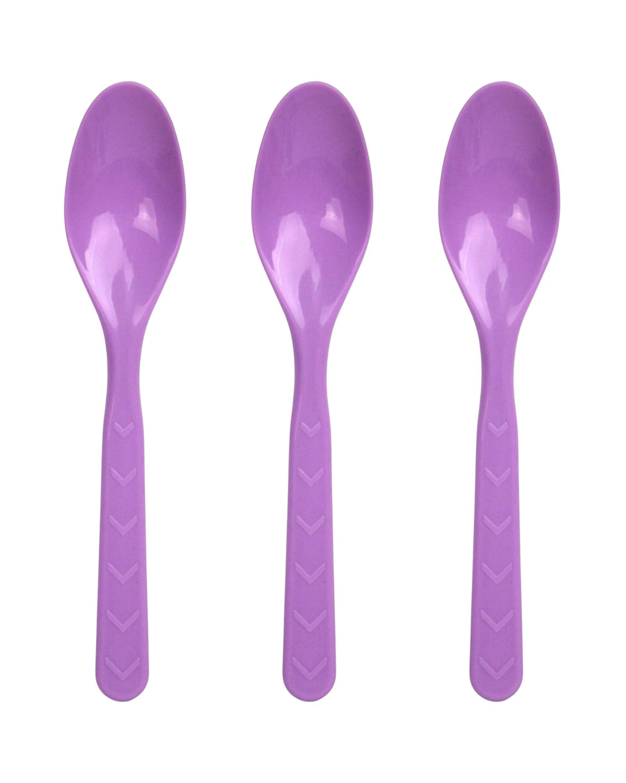 1 Party Maker Light Reusable Plastic Spoons Pack of 18 - Purple, 1 of 4