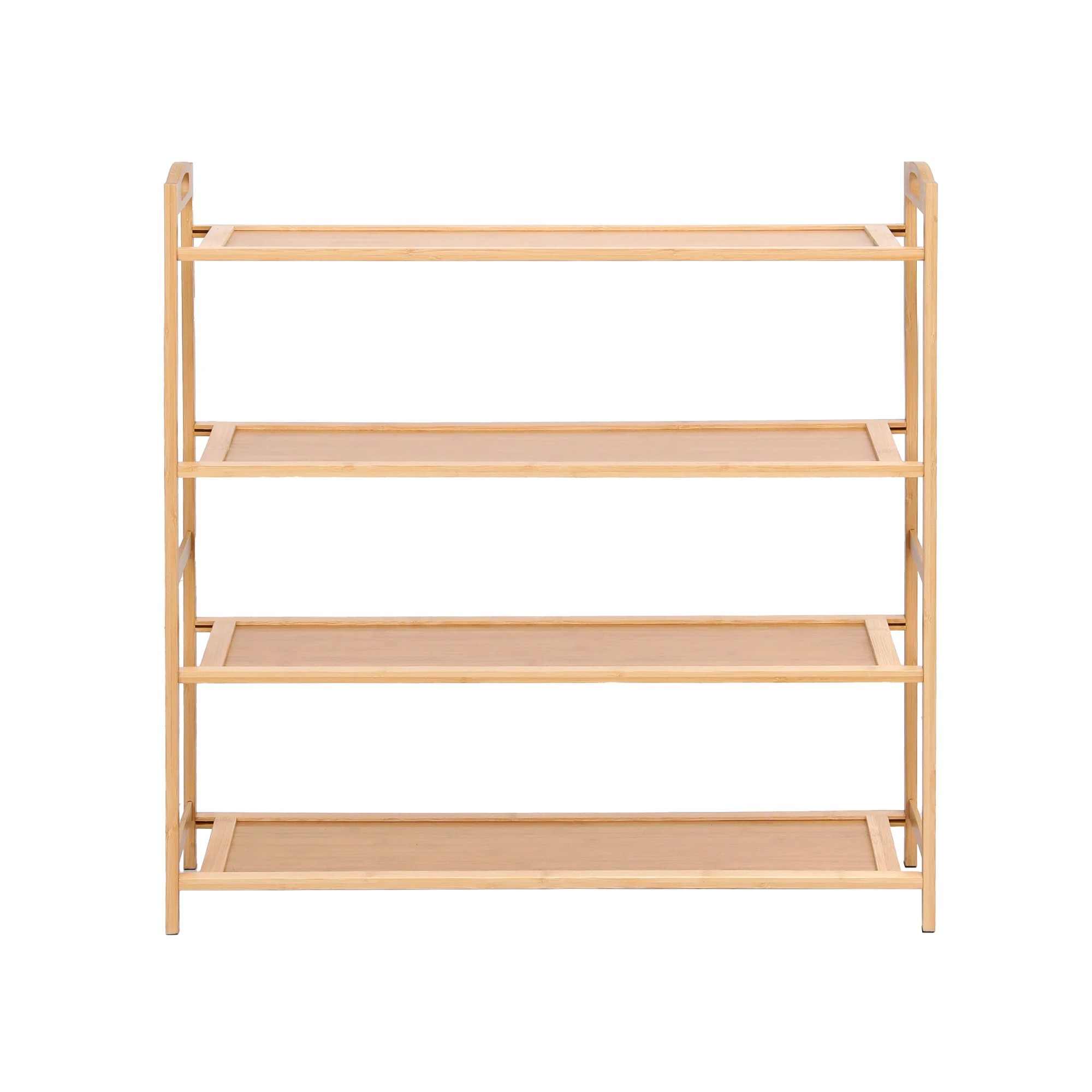 3 Artiss 4 Tier Shoe Rack Bamboo Storage Organiser - Natural, 3 of 3