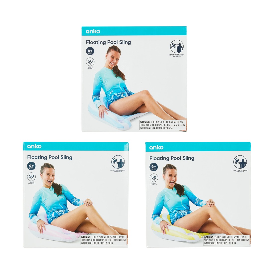 10 Inflatable Floating Pool Sling - Assorted, 10 of 10