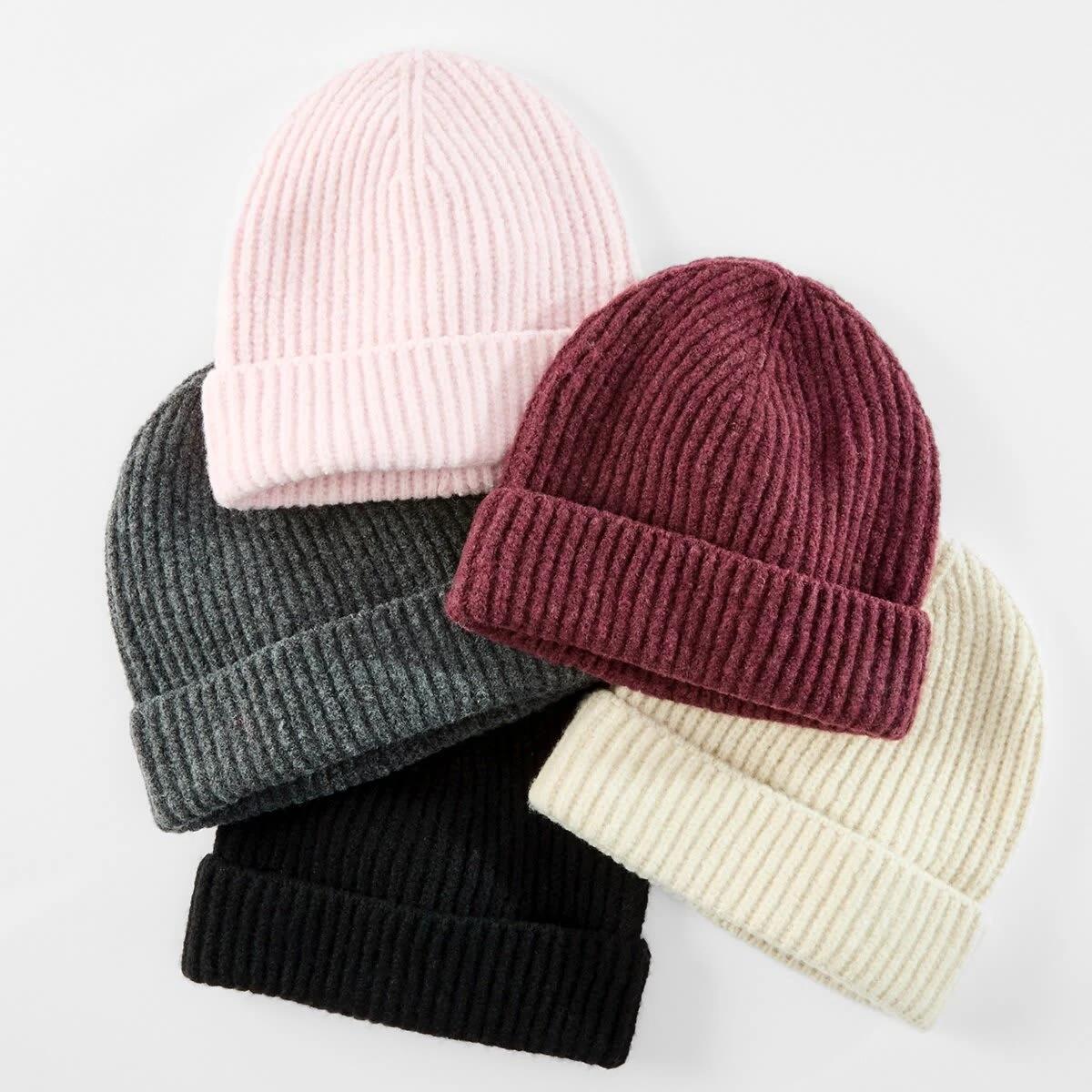 5 Basic Rib Beanie Gry Chmrle, 5 of 5