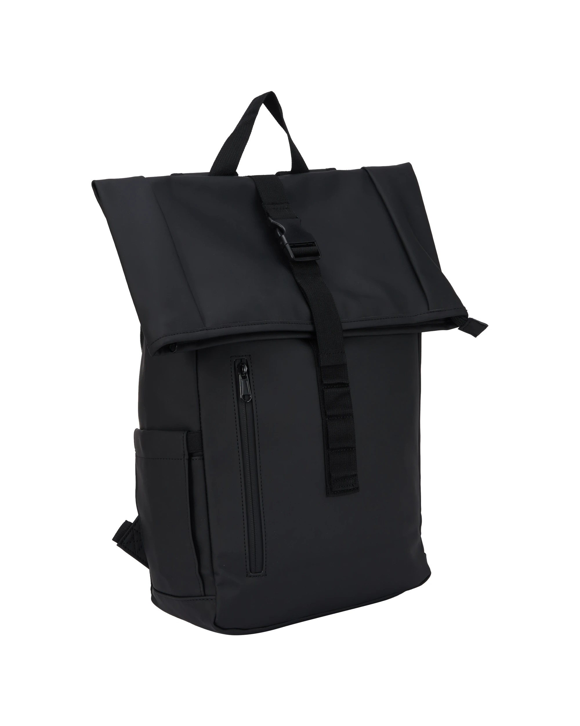 1 PU Roll Up Backpack - Black, 1 of 5