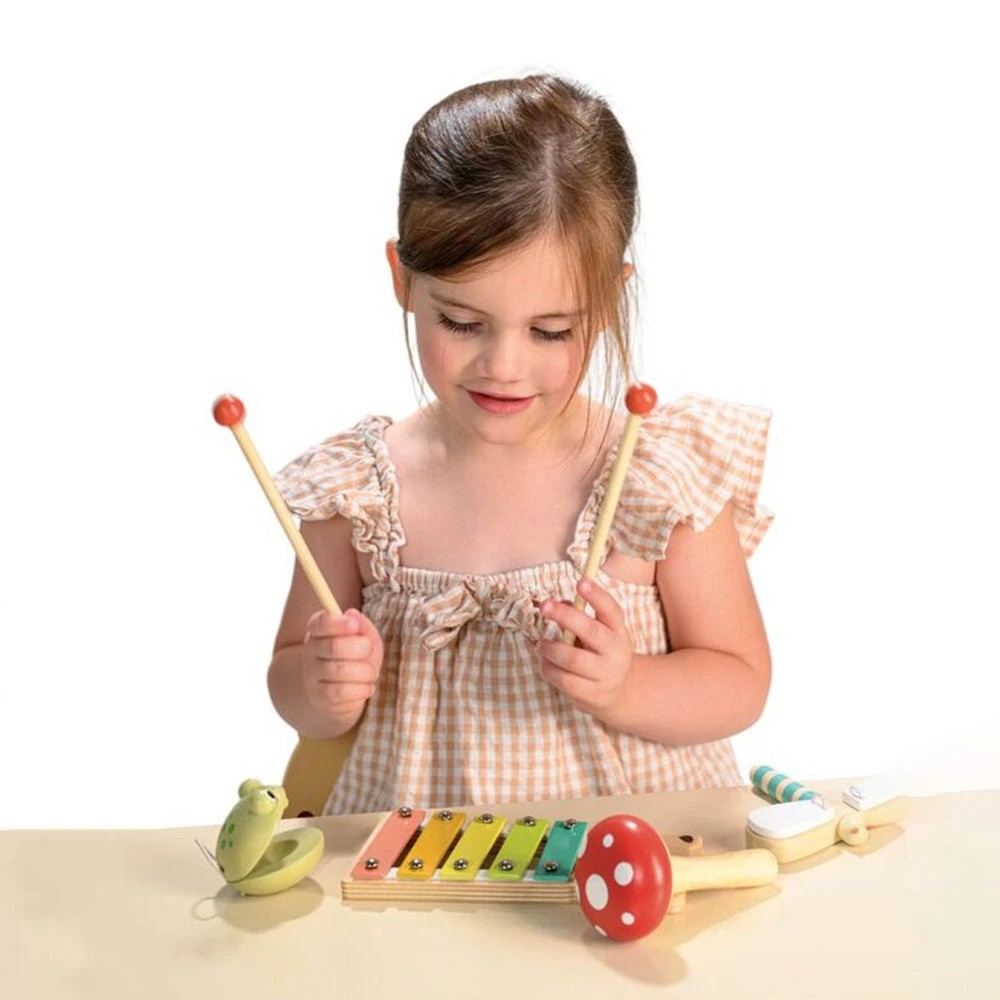 Mentari Woodland Music Set Bear Xylophone Maraca Castanets Clacker 3 ...