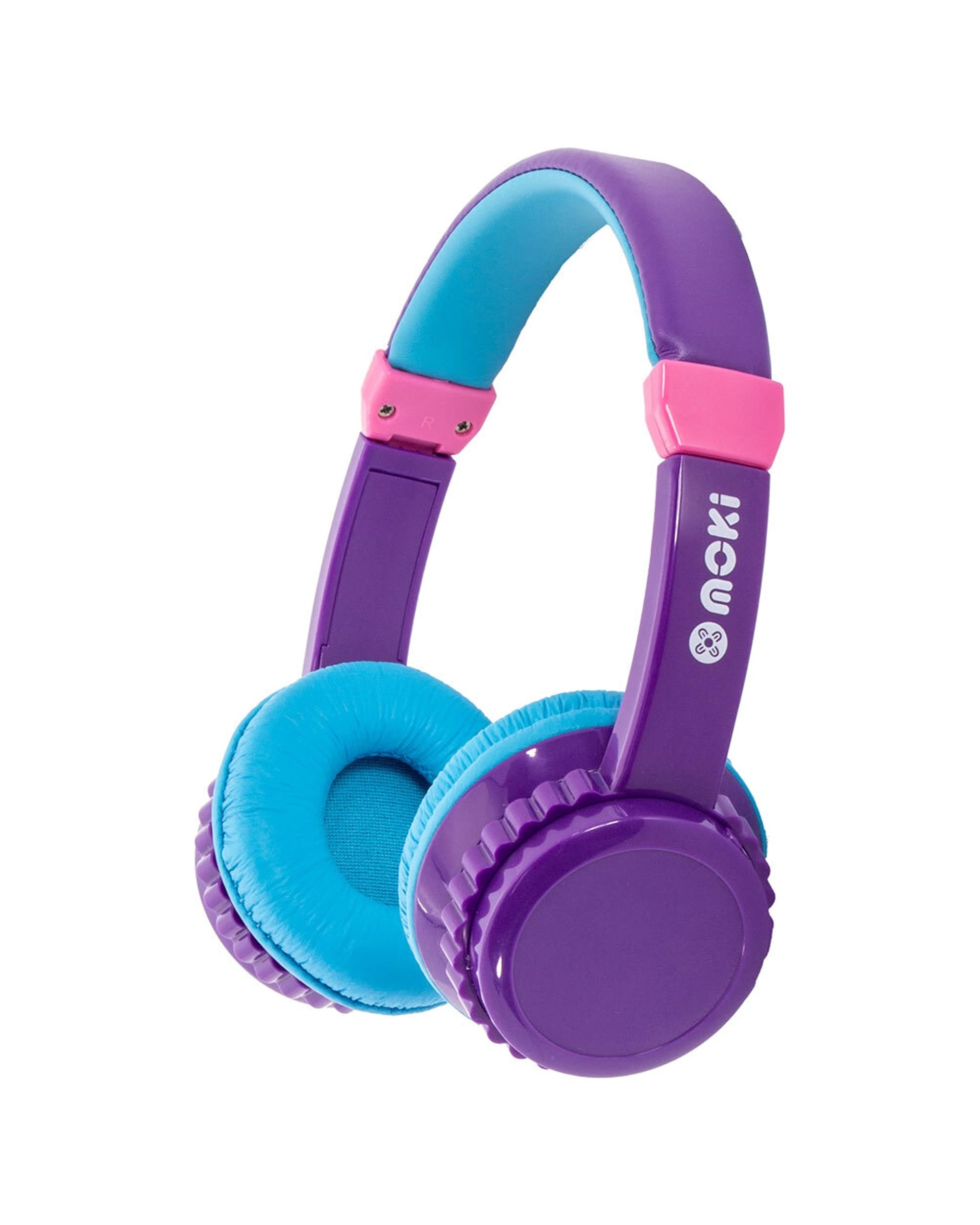 1 Moki Play Safe Volume Limited Kids Headphones Wireless Wired - Purple, 1 of 1