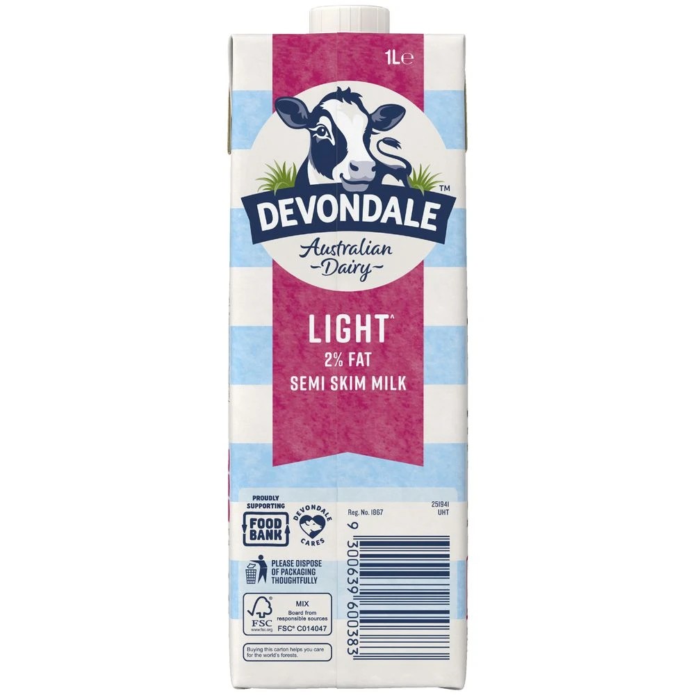 5 Devondale Semi Skim UHT Milk 1L, 5 of 5