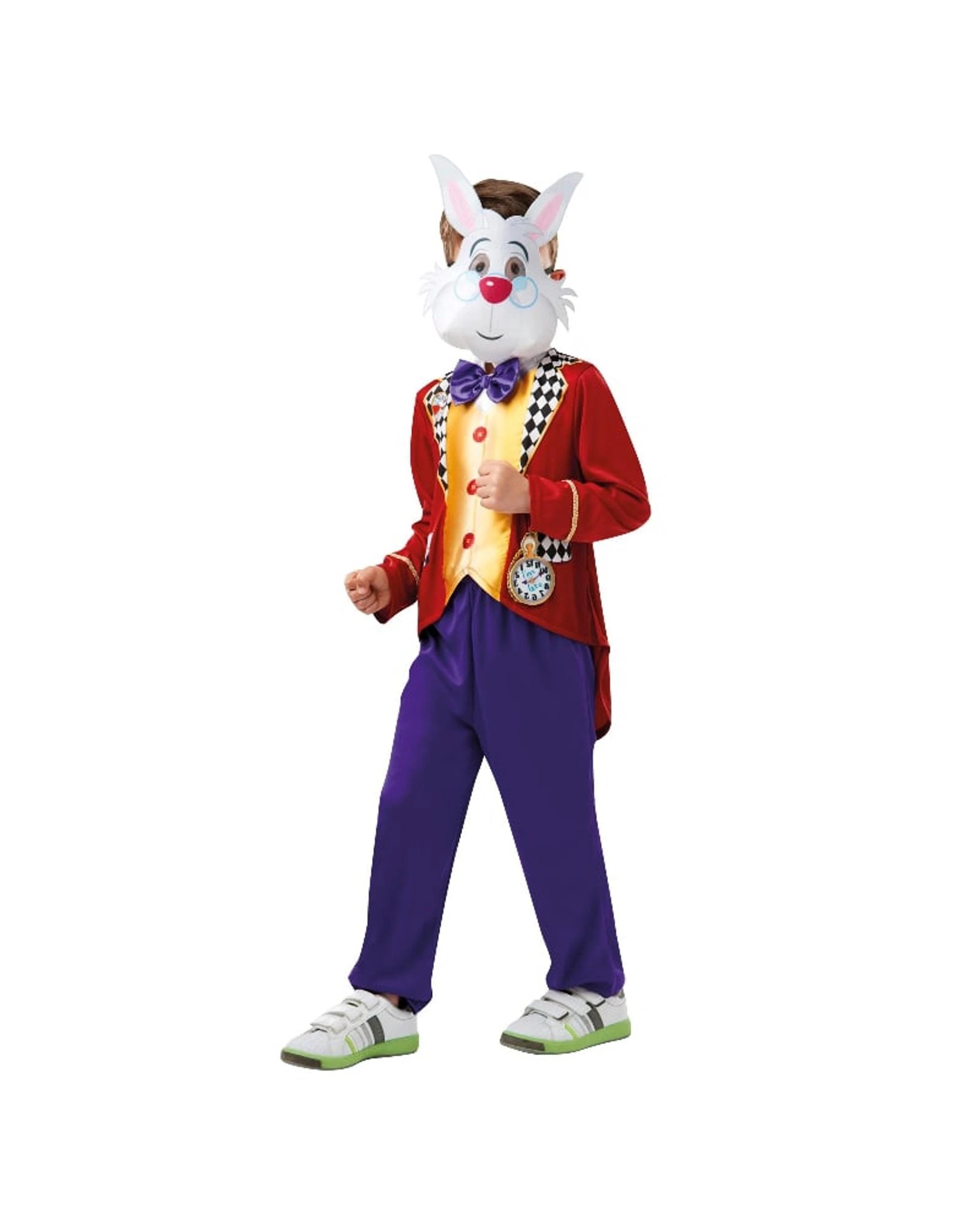 1 Disney Alice in Wonderland White Rabbit Child Costume Size M 5-6 Years, 1 of 4