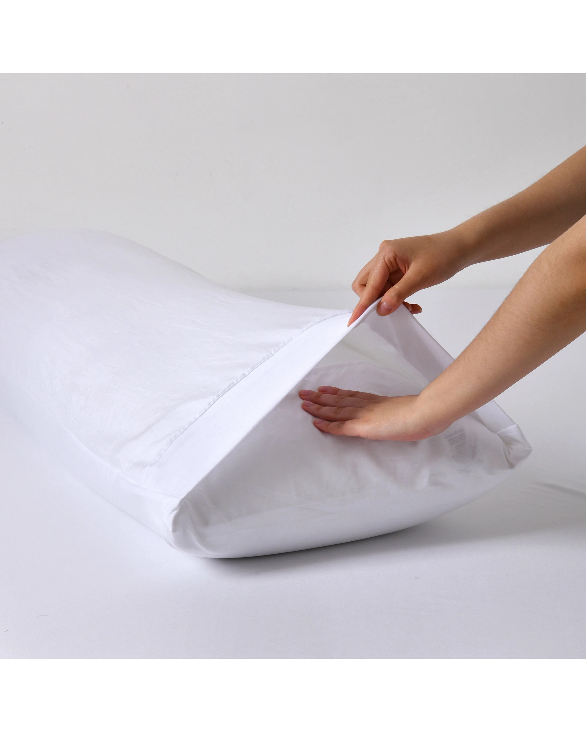 5 Dreamaker Superfine Washed Microfibre Body Pillowcase Twin Pack - White, 5 of 5