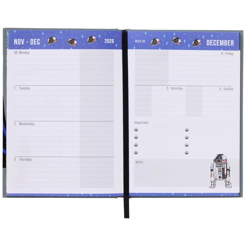 6 Star Wars A5 Week to View Diary FY26/27, 6 of 6