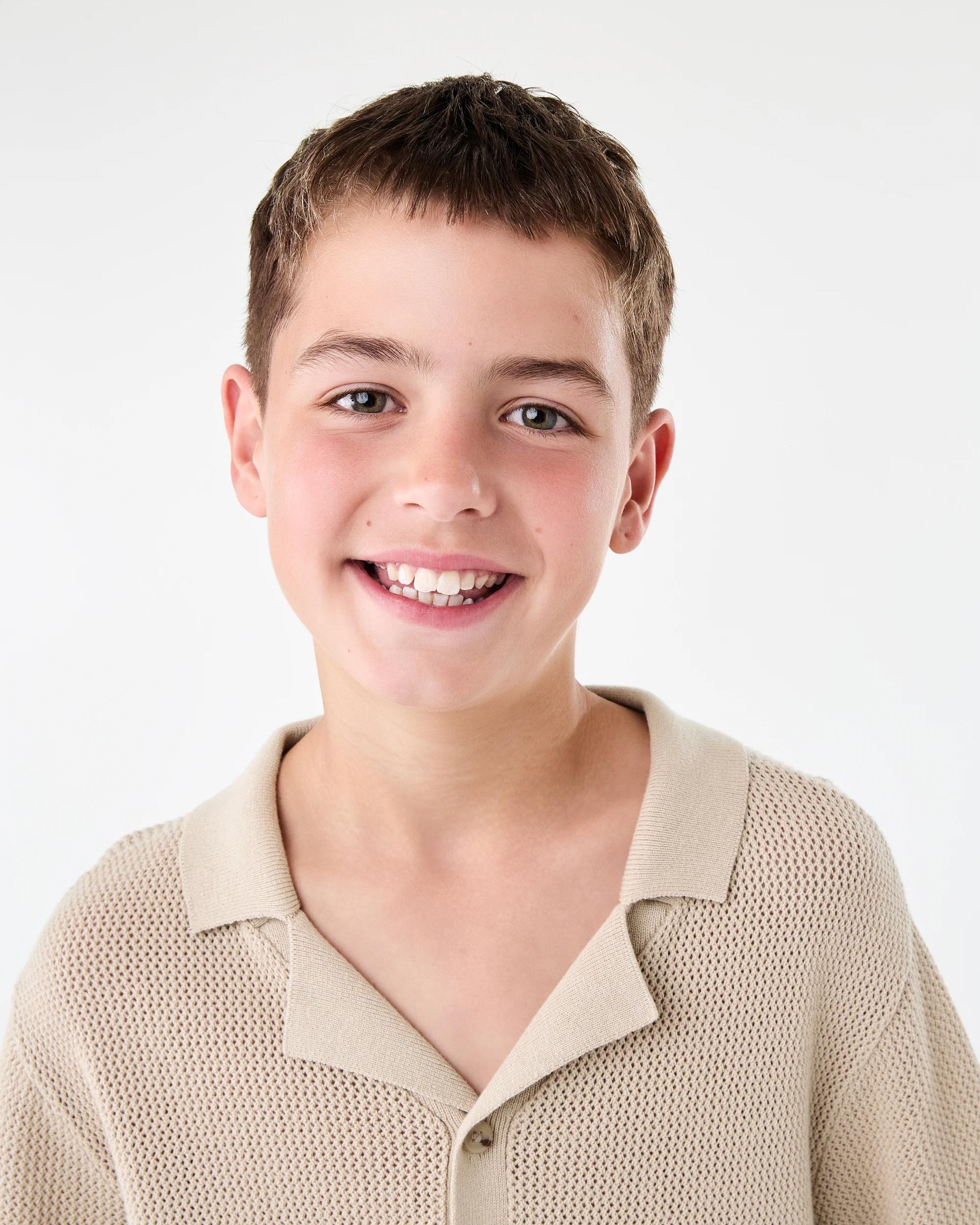 3 Short Sleeve Knit Shirt Bge Ntrl, 3 of 9