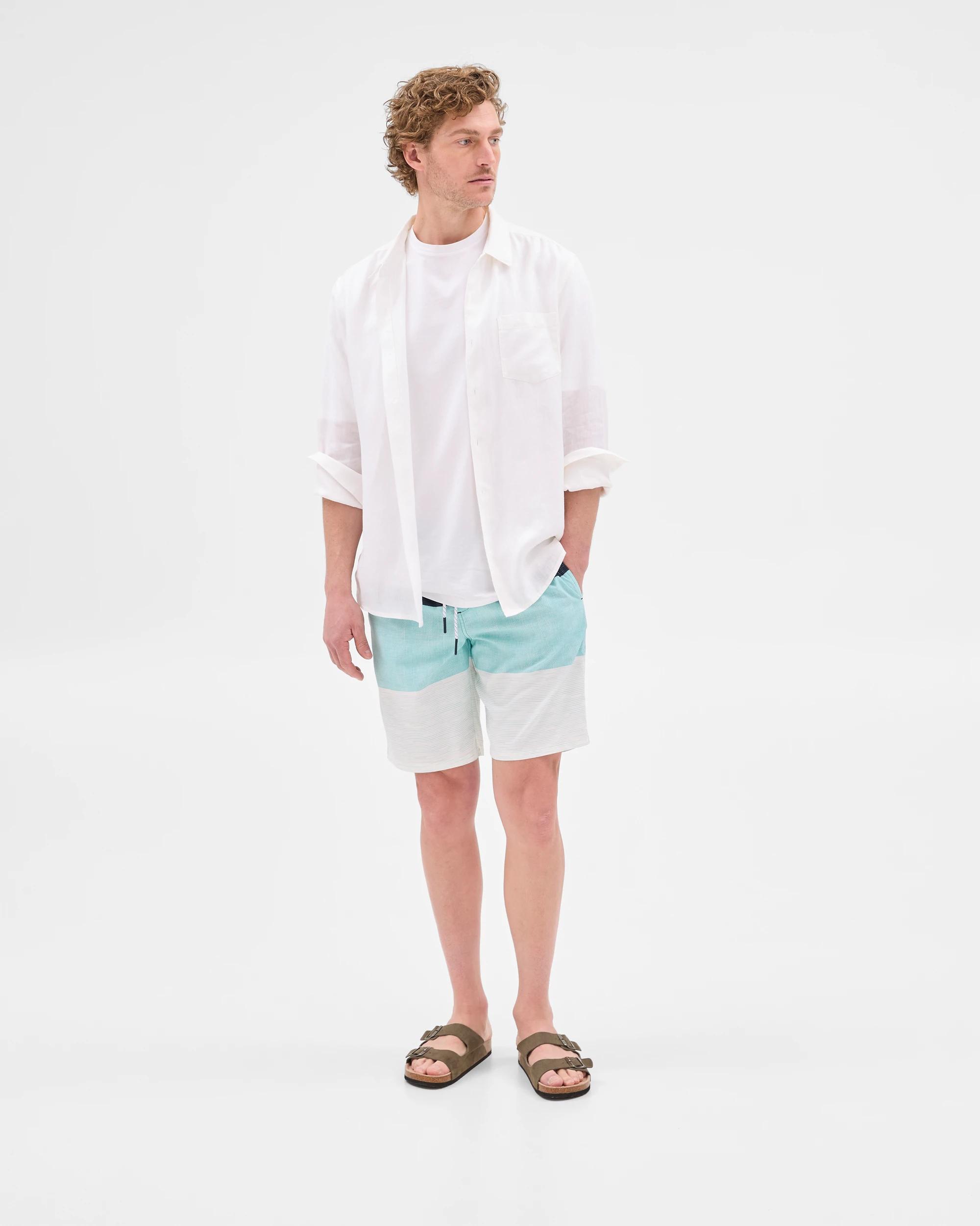 9 Target Blocked Swim Boardshorts AQUA, 9 of 10