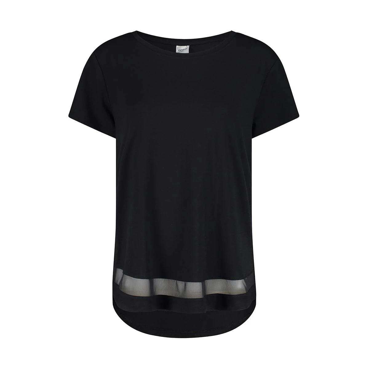 6 Active Womens Short Sleeve Mesh T-shirt BLACK, 6 of 6