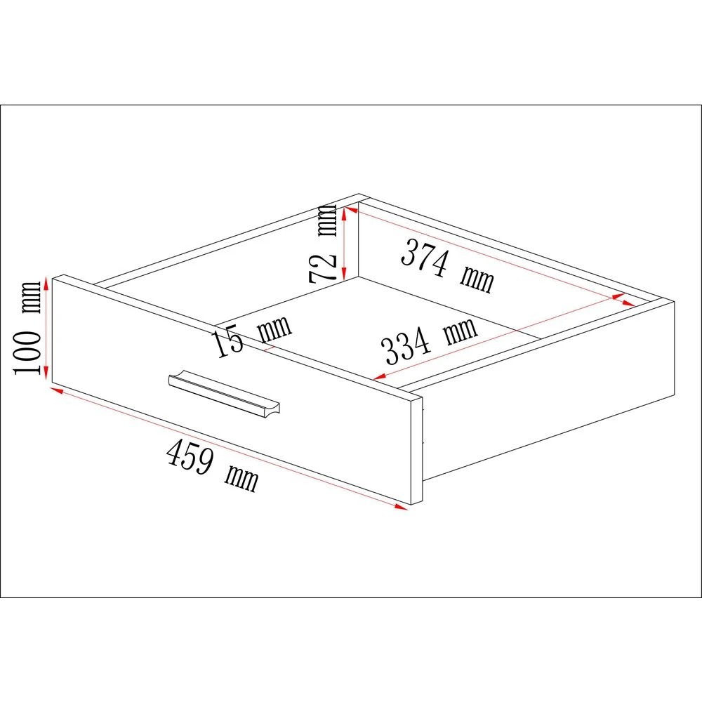 8 Otto Contour 3 Drawer Pedestal Black Cabinets Pedestals, 8 of 9