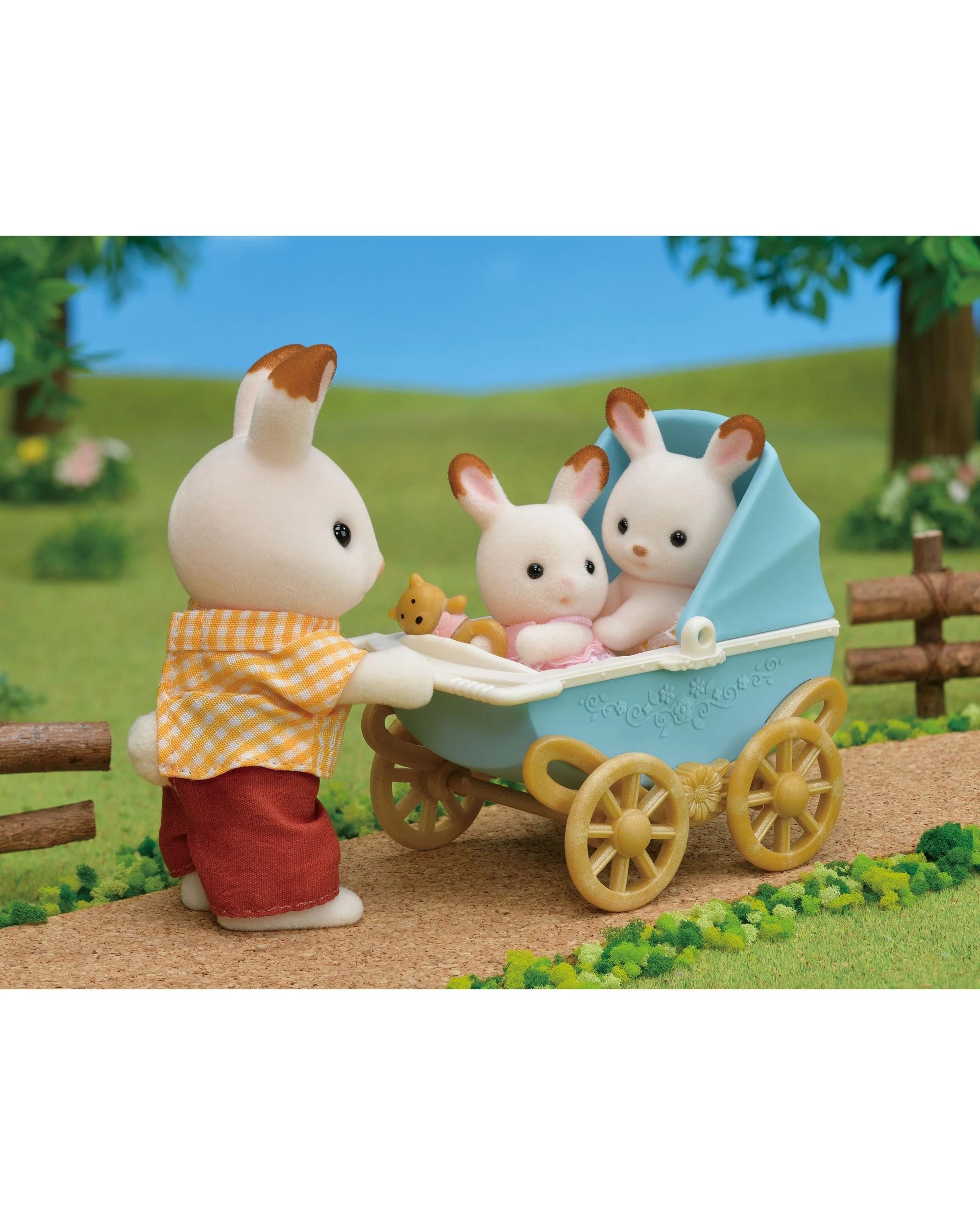 3 Sylvanian Families Chocolate Rabbit Twins Set, 3 of 3