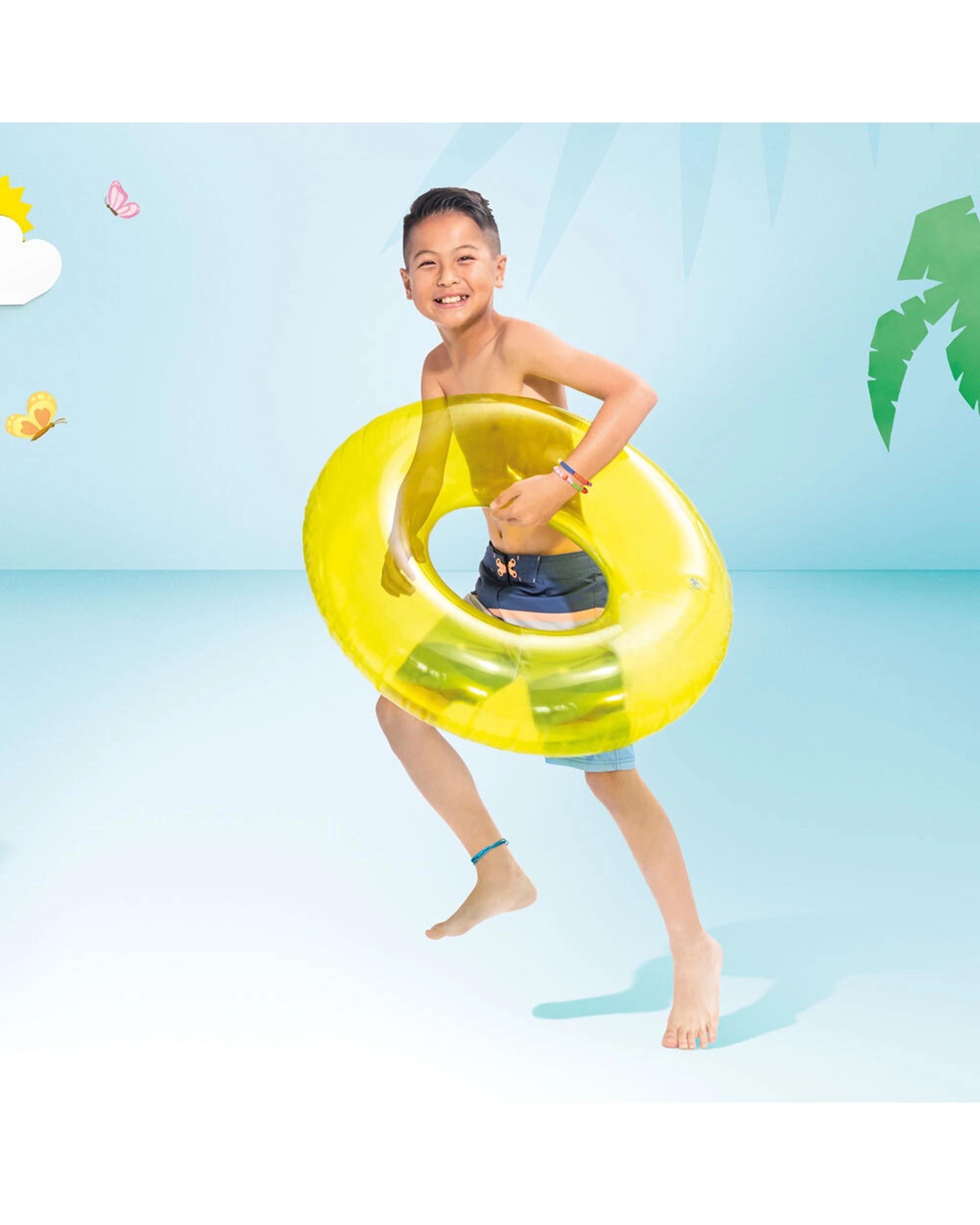 6 Intex 4x Tubes Swim Ring Round Pool Toy - Assorted, 6 of 8