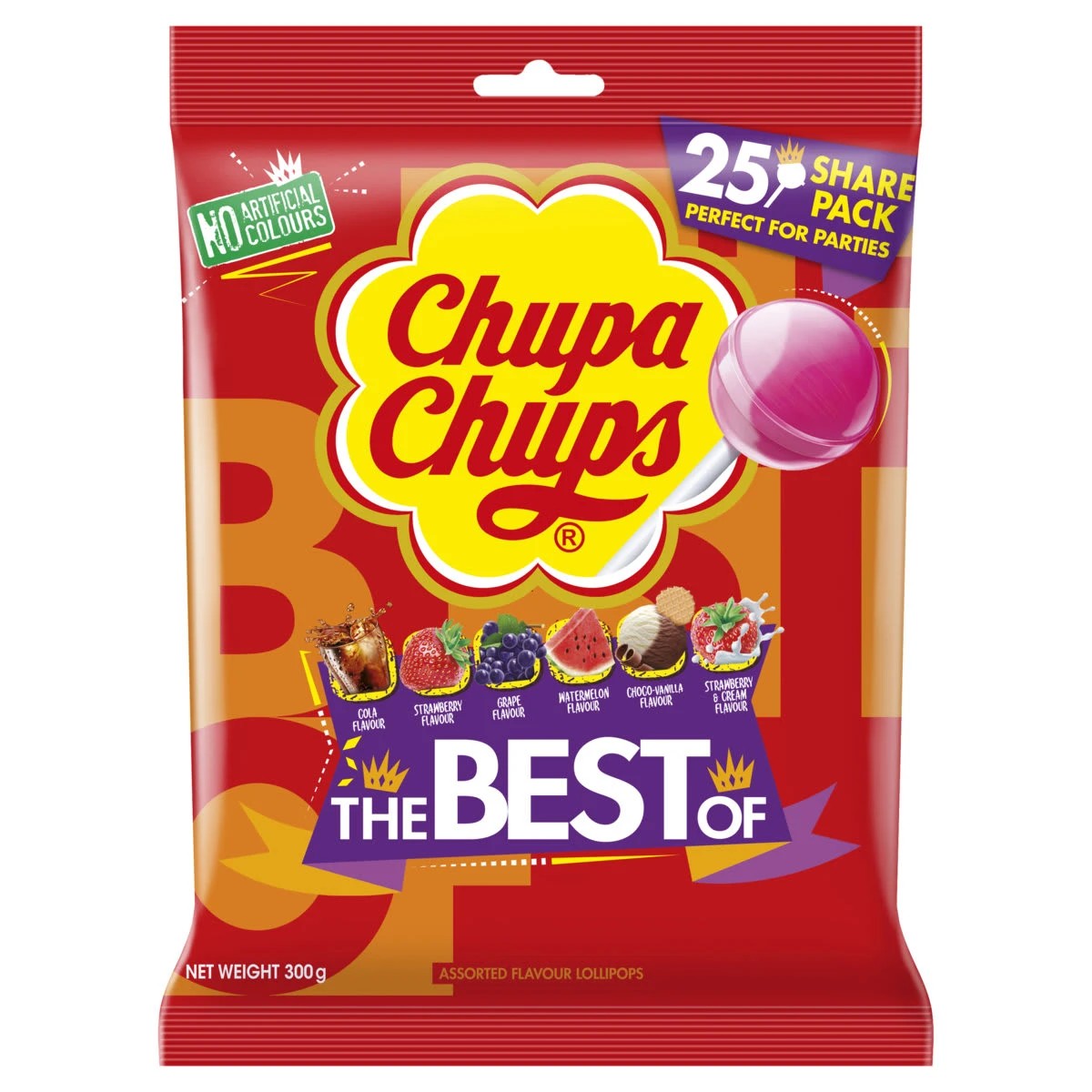 1 25 Pack Chupa Chups Lollipops 300g, 1 of 2