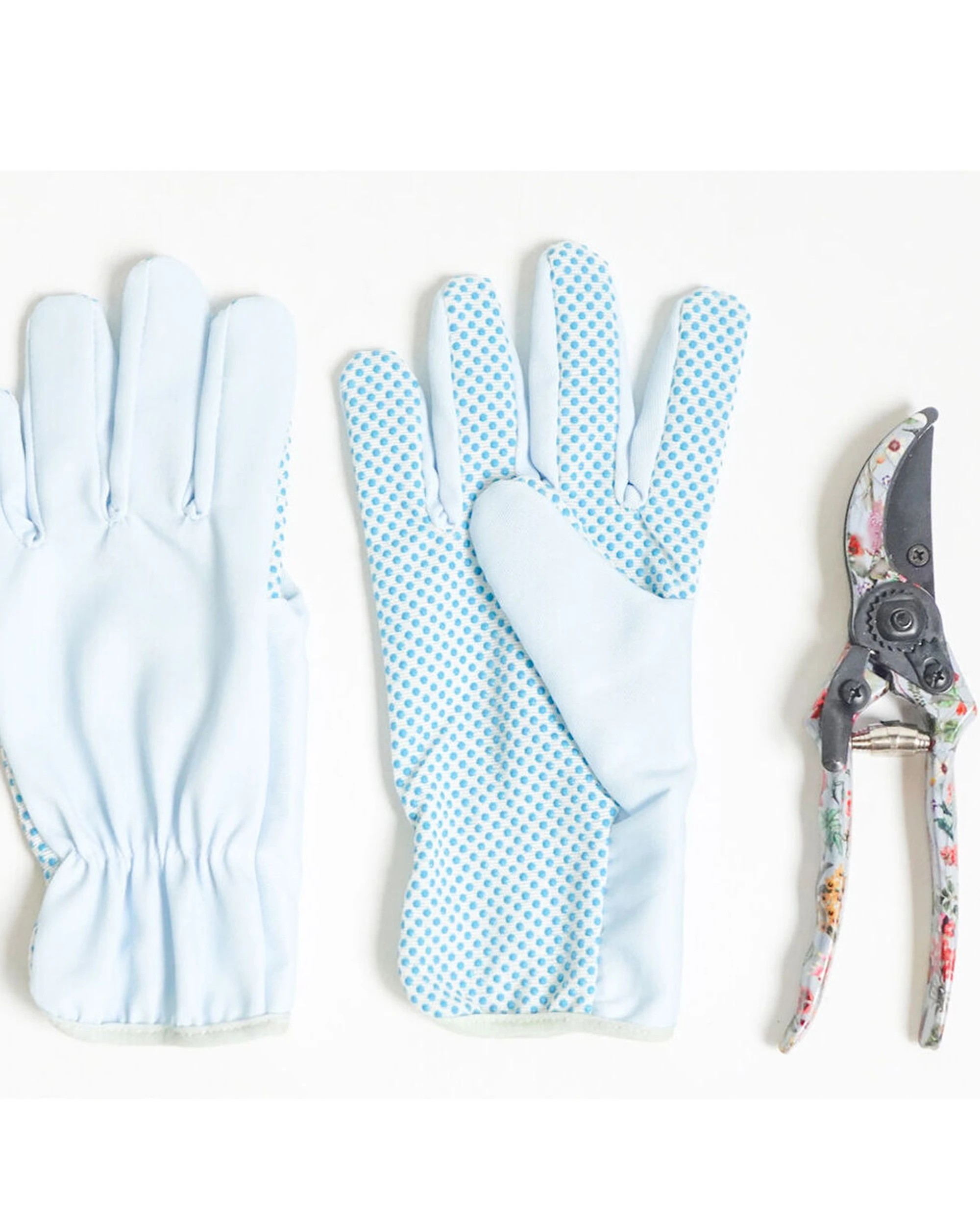 2 Urban 3pc Urban Botanicals Secateurs and Gardening Gloves Set 26cm - Blue, 2 of 4