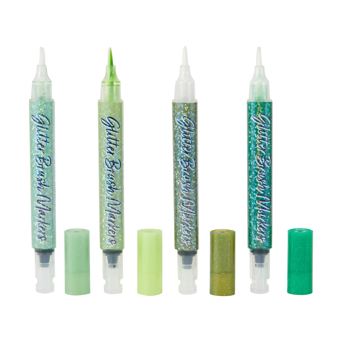 2 4 Pack Glitter Brush Markers, 2 of 6