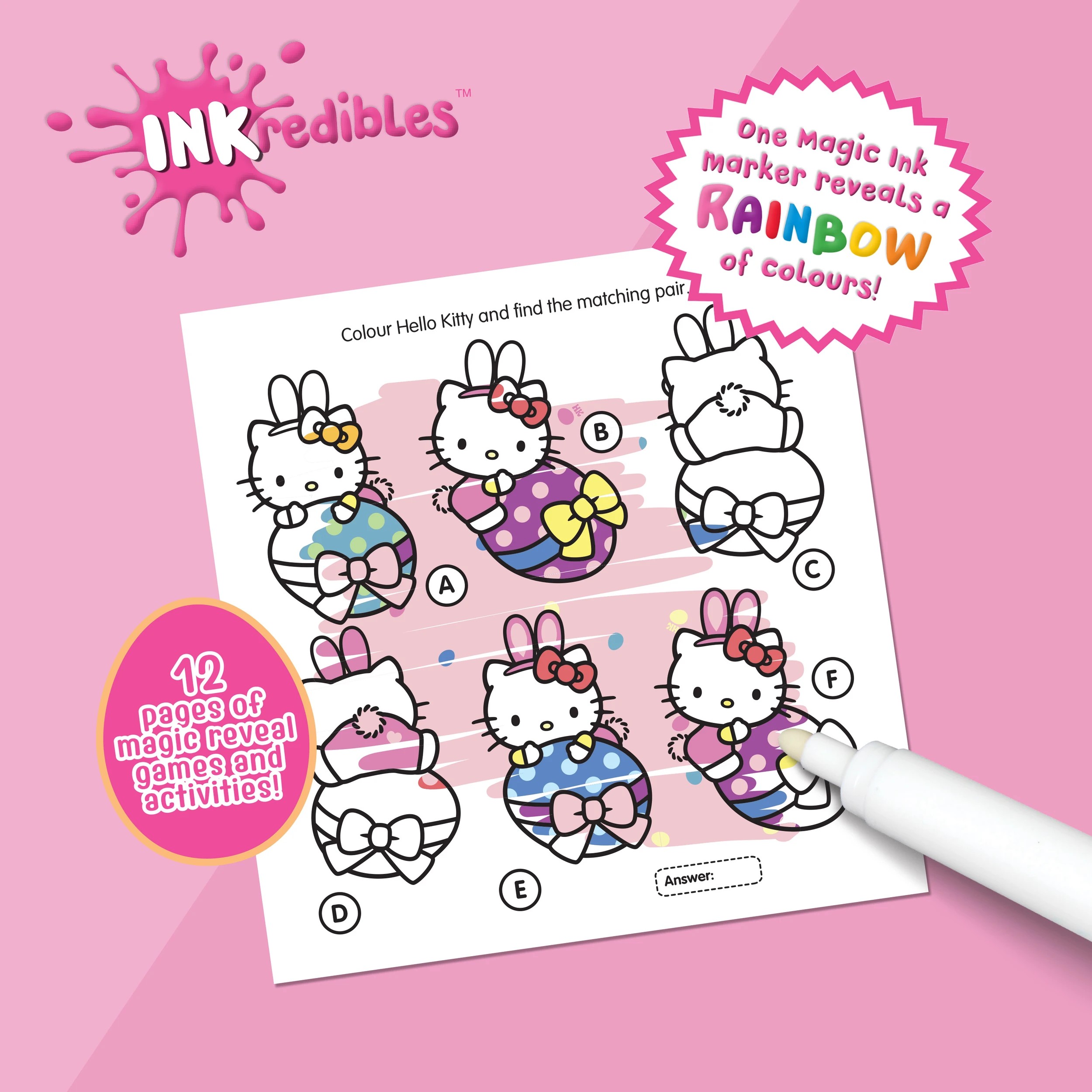 8 INKredibles Hello Kitty Mess-Free Activity Kit - Book, 8 of 9