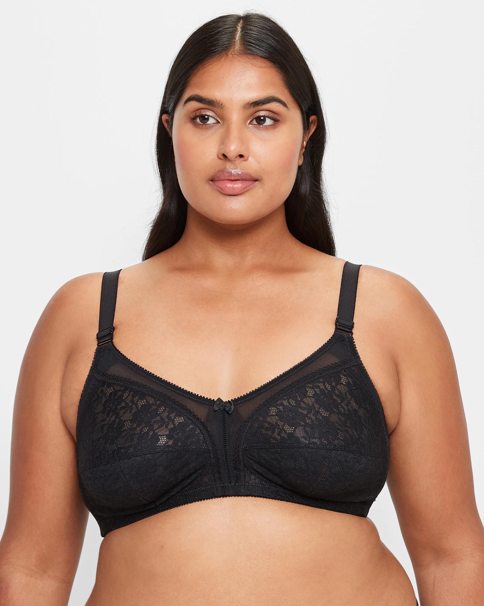1 Target Plus Size Firm Support Wirefree Bra BLACK, 1 of 5