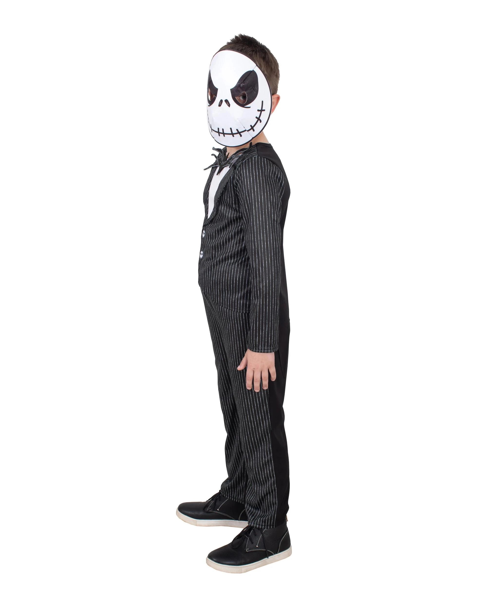 2 The Nightmare Before Christmas - Jack Skellington Deluxe Kids Costume Size 6-8yrs - Black, 2 of 4