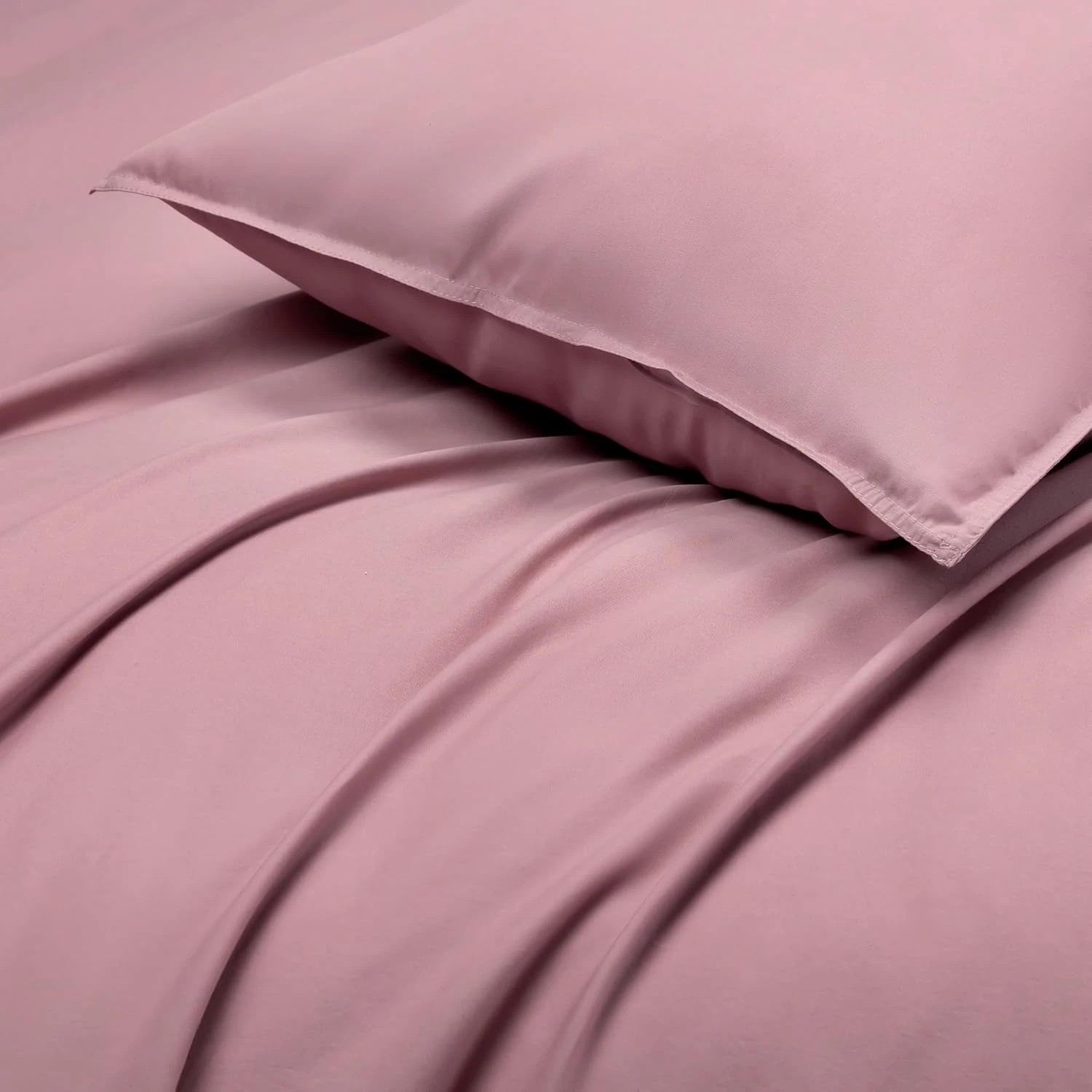 2 Gioia Casa Vintage Washed Cotton Quilt Cover Set Soft Breathable - King Bed - Rose, 2 of 6