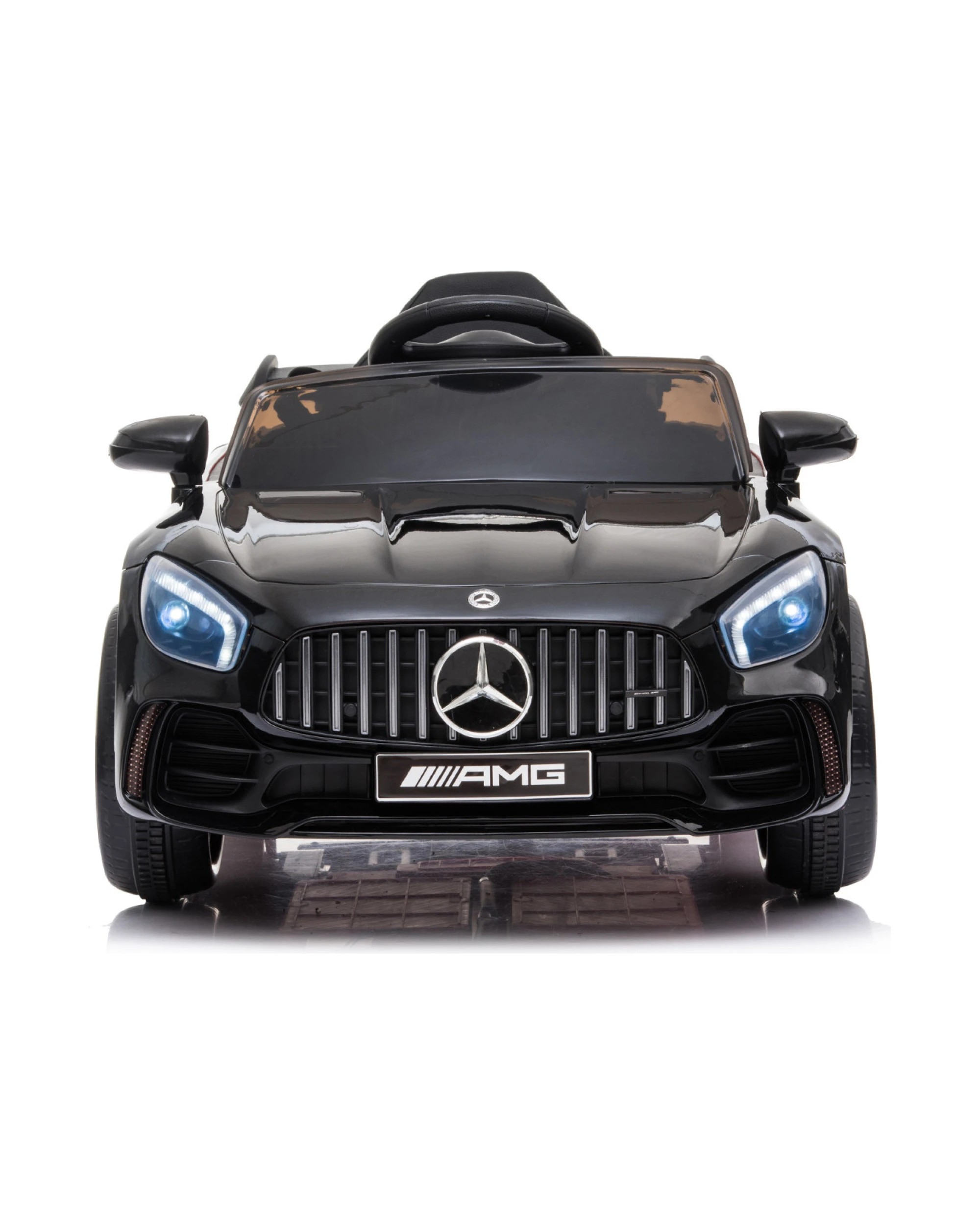 2 Kahuna Mercedes-AMG GTR Licensed Kids Electric Ride-On Car, Remote Control, Black - Black, 2 of 7