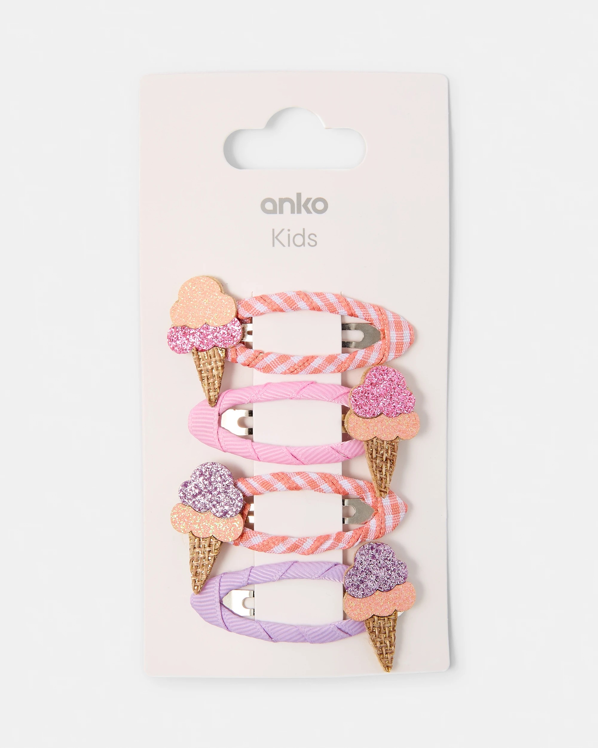 3 4 Pack Ice Cream Hair Clips, 3 of 3