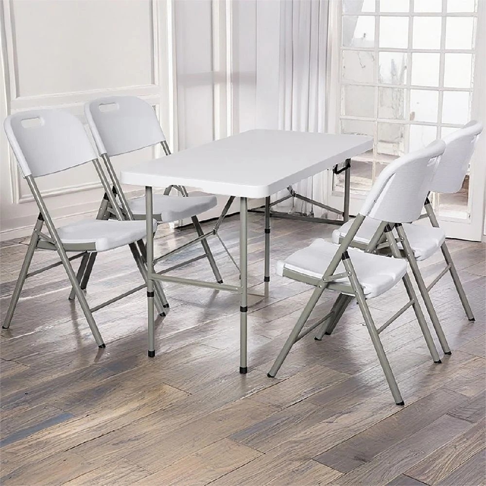 7 J.Burrows Outdoor Folding Chair White Visitor Chairs and Stools, 7 of 7
