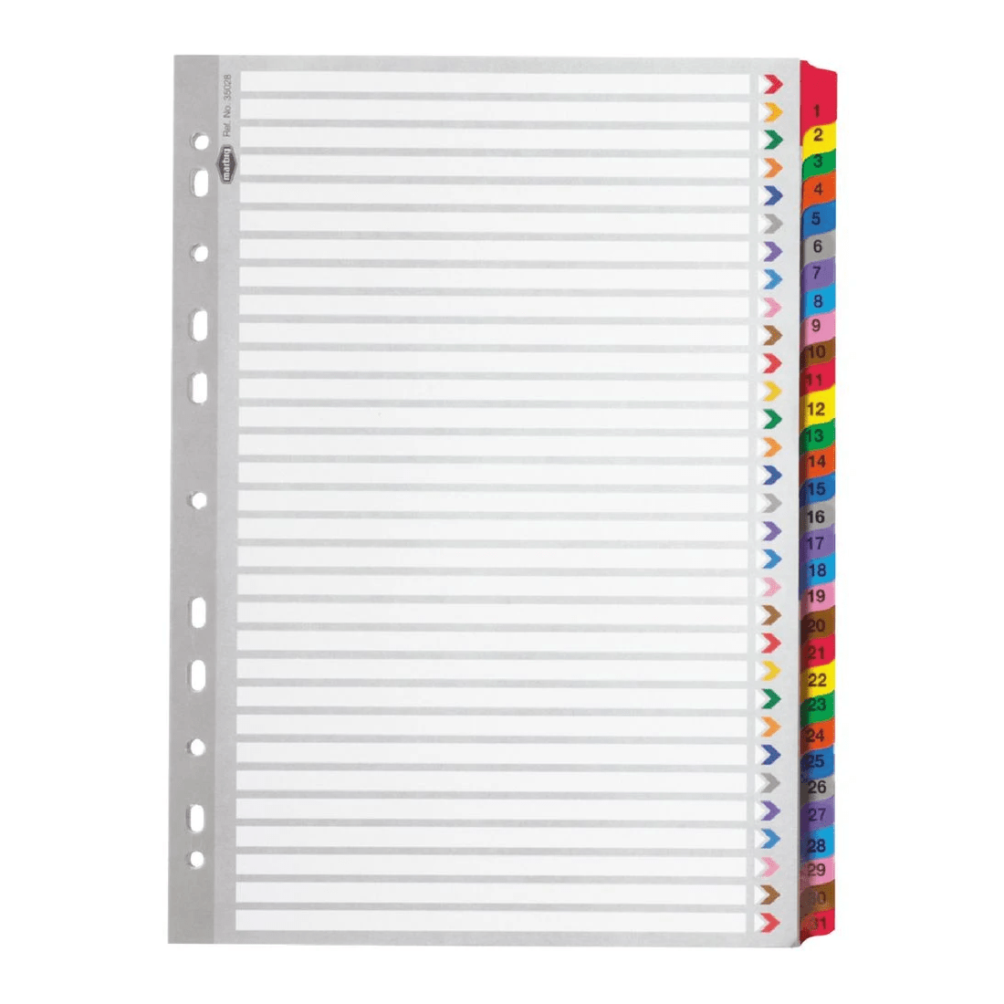 1 Marbig Reinforced  A4 1-31 Tab Divider, 1 of 1