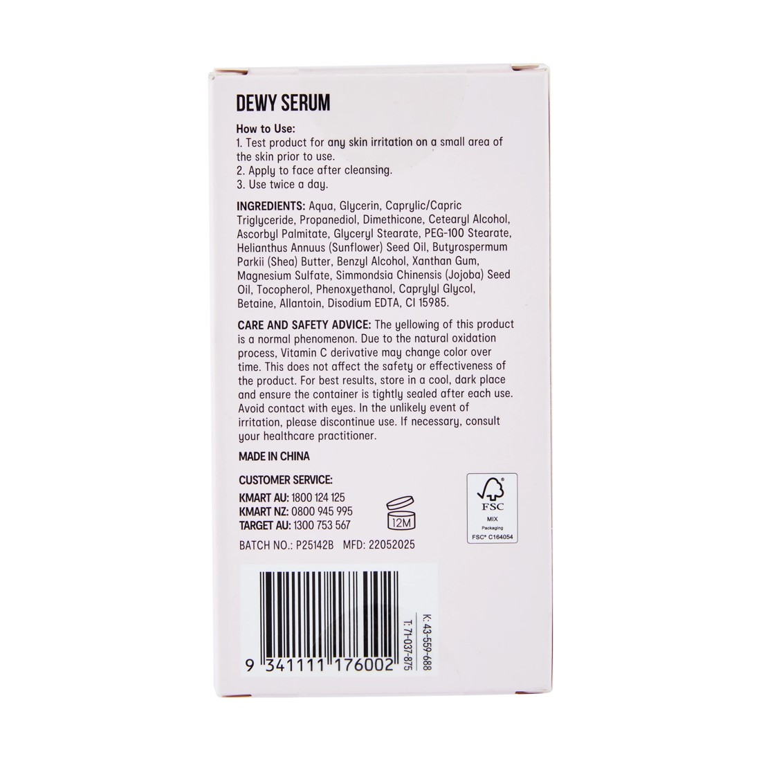 4 OXX Skincare Dewy Serum 25ml - Vitamin C Derivative and Magnesium, 4 of 4