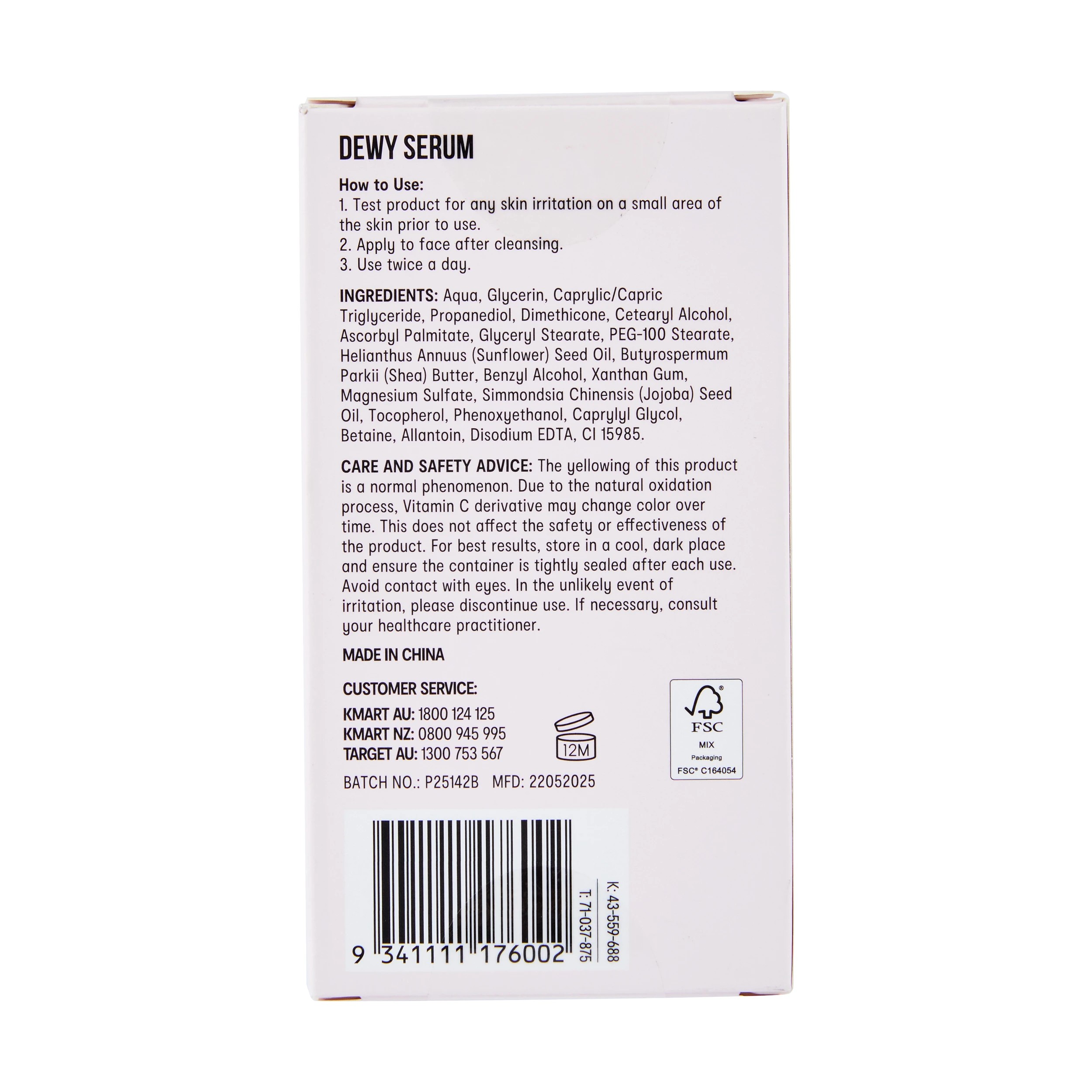 4 OXX Skincare Dewy Serum 25ml - Vitamin C Derivative and Magnesium, 4 of 4