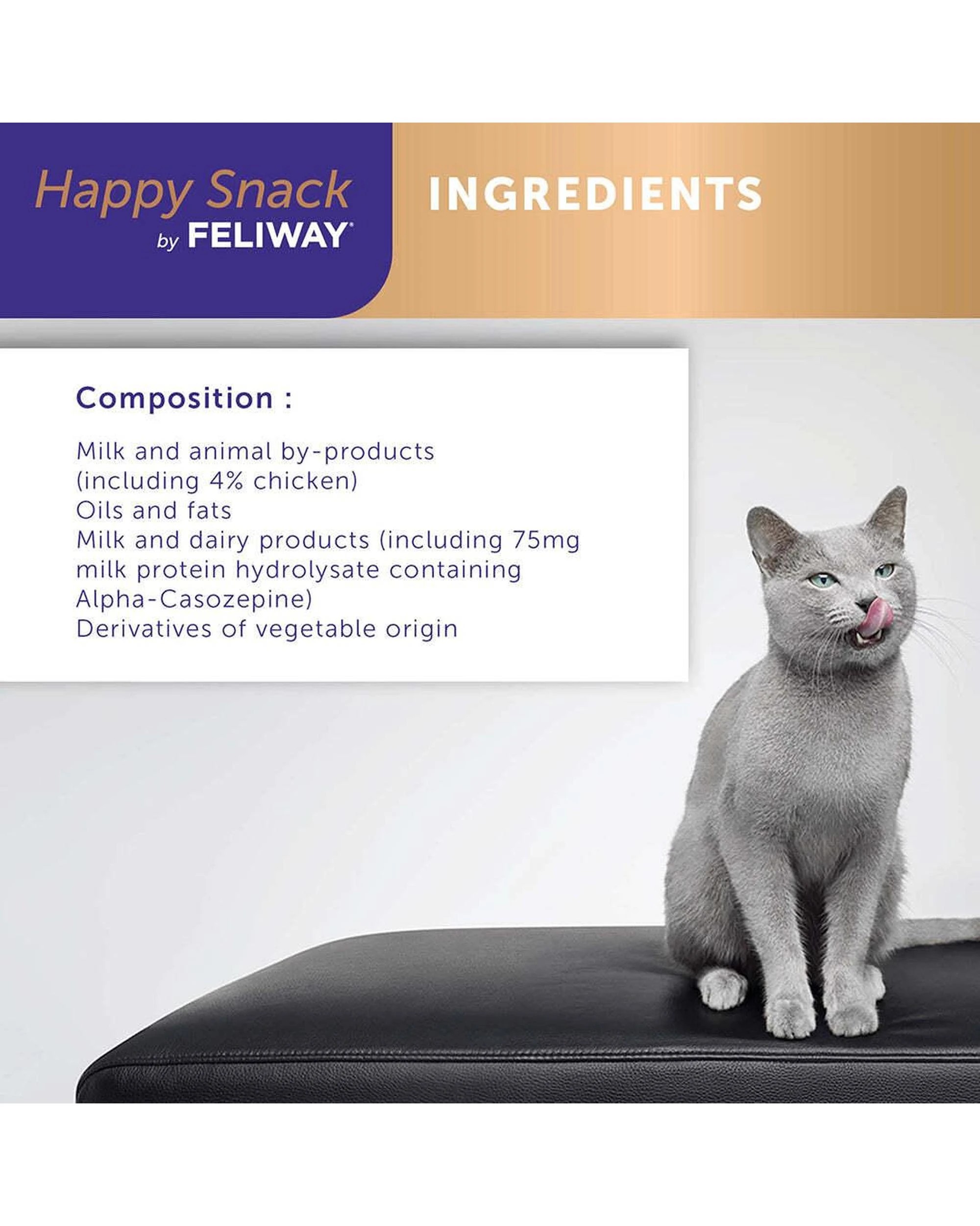 7 Feliway Happy Snack Tasty Calming Treats for Cat Chicken 6 x 15g, 7 of 8