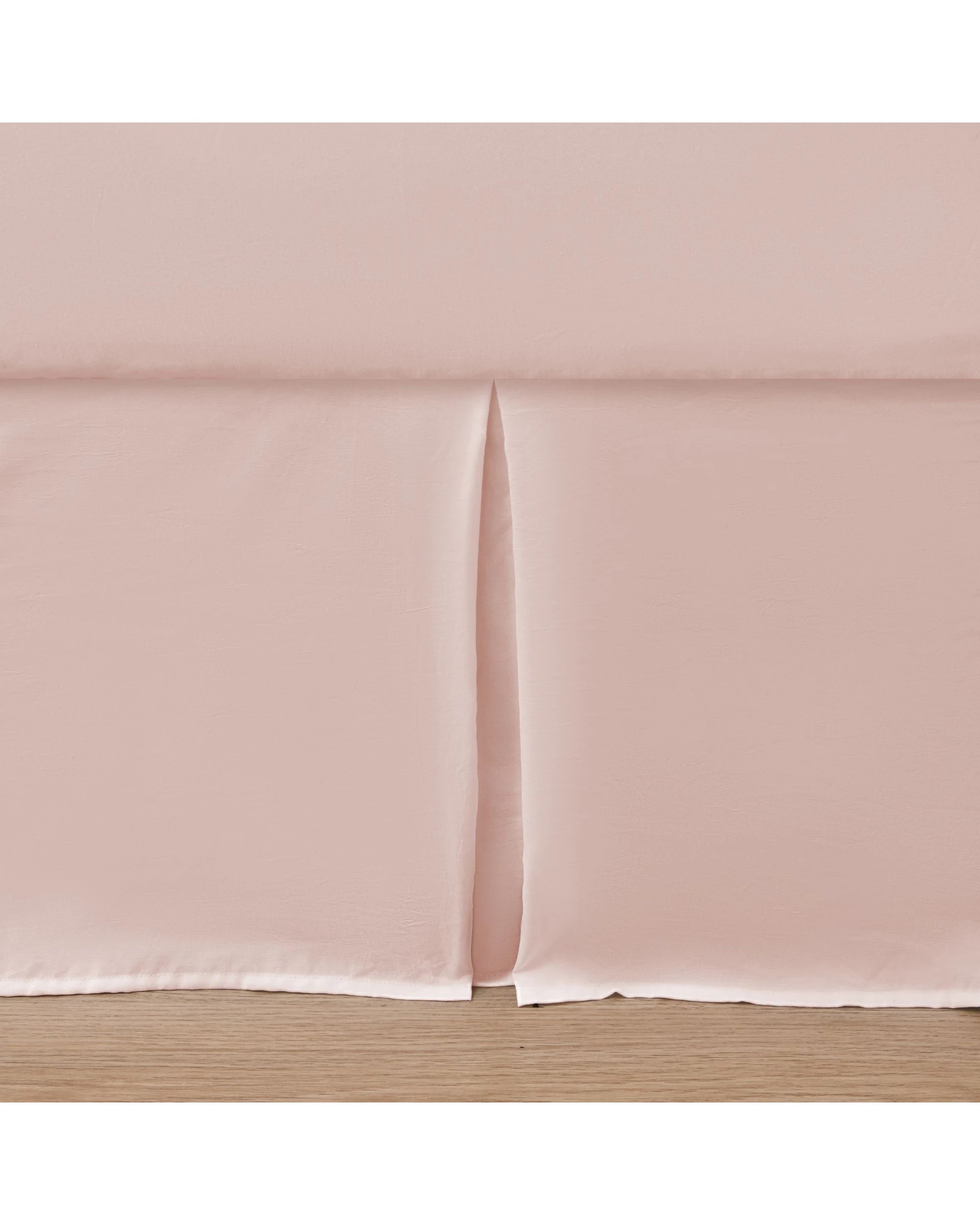 4 Dreamaker Superfine Washed Microfibre Pleated Valance - King Single Bed - Blush Pink, 4 of 7