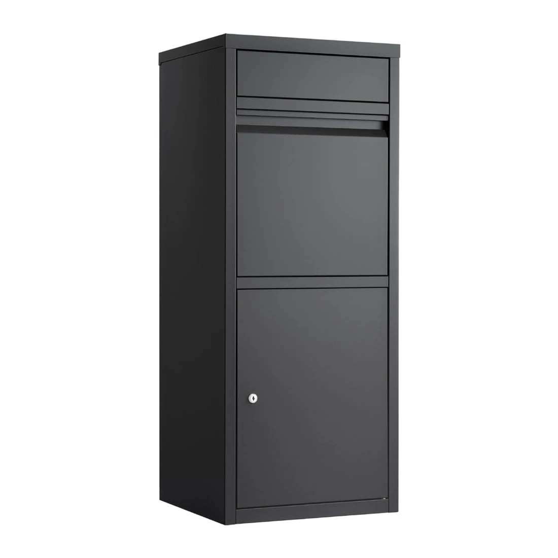 4 Gardeon Parcel Letterbox Drop Box Weatherproof Steel Metal Large Capacity Lockable Mail Delivery Porch Locker - black, 4 of 8