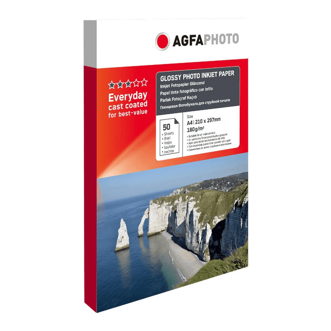 1 AGFA A4 Gloss Photo Paper 180gsm 50 Pack, 1 of 1