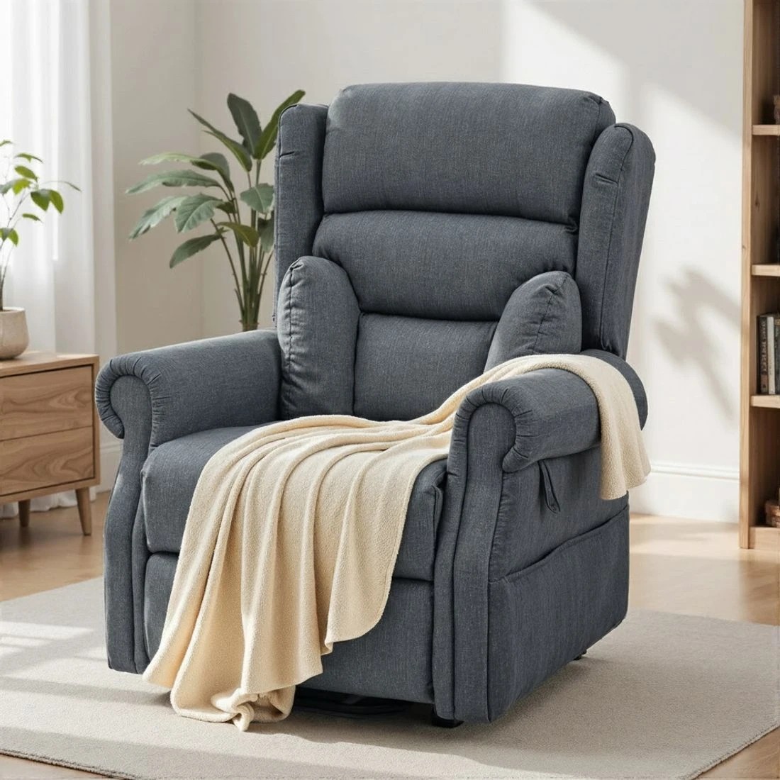 7 Artiss Electric Recliner Chair Power Lift Massage Heated Recliner Sofa - Grey, 7 of 7