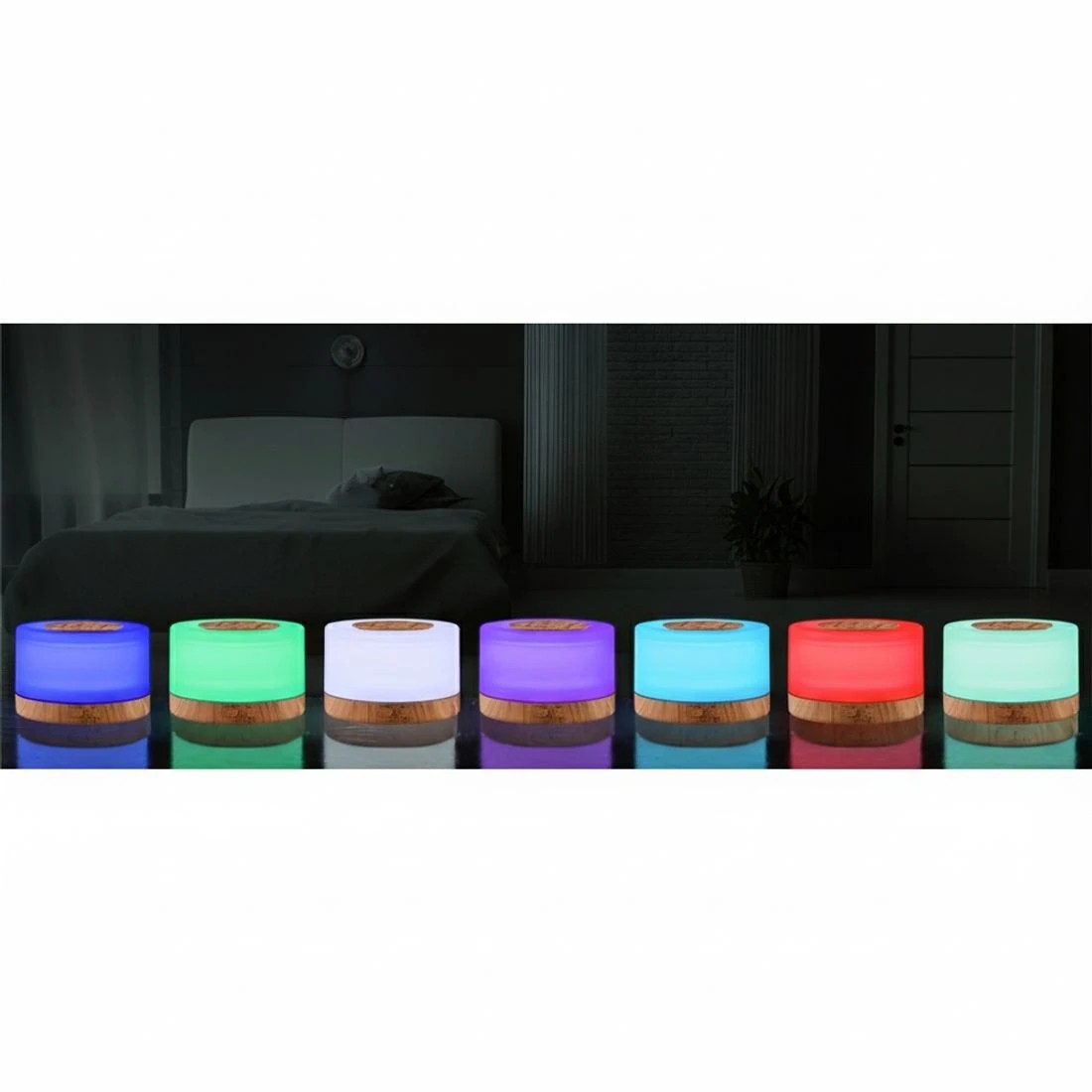 6 Devanti Aroma Diffuser Aromatherapy Light Wood 500ml - Natural, 6 of 7