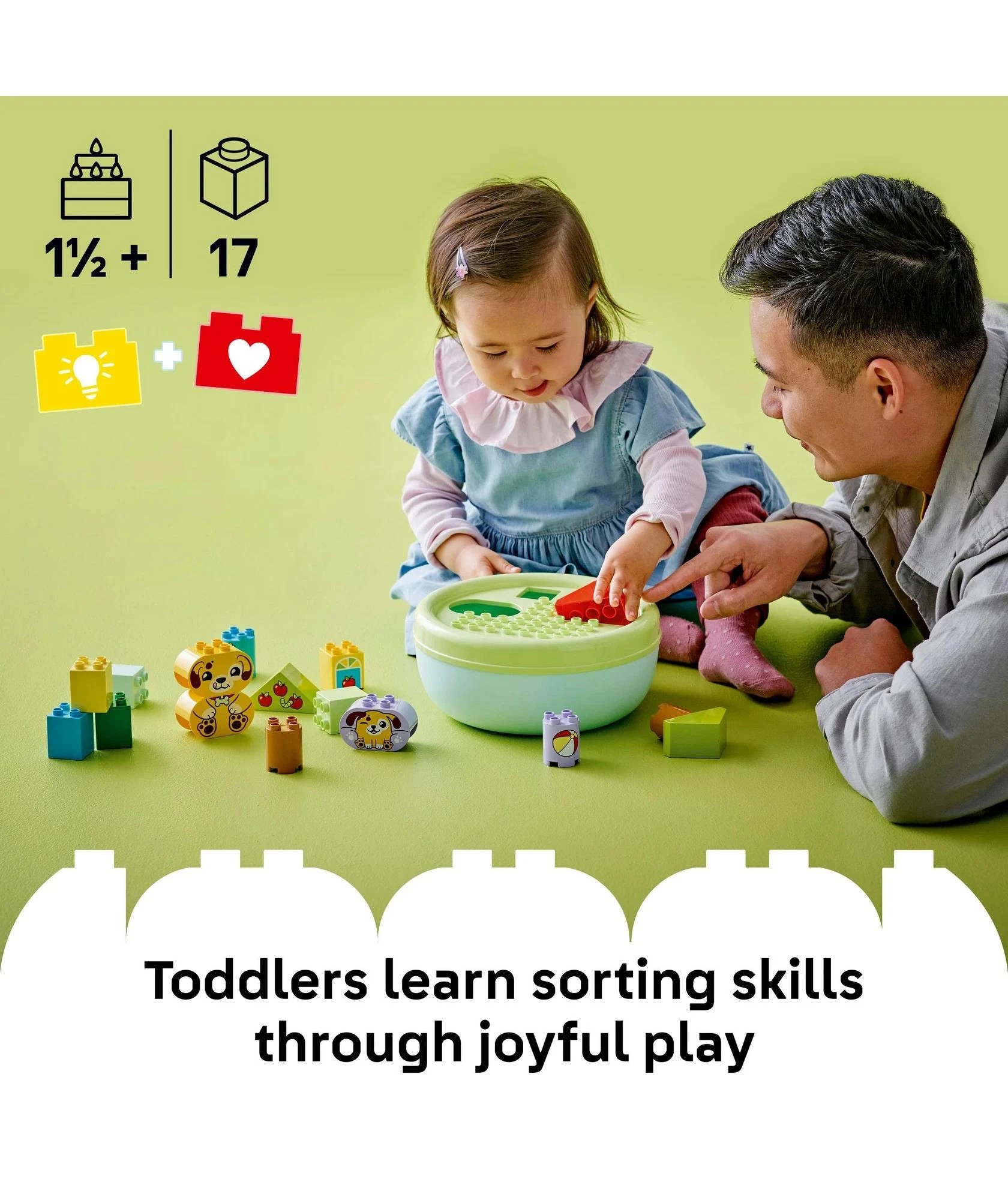 2 LEGO® DUPLO My First Shape Sorter: Puppy House 10441 - Multi, 2 of 10