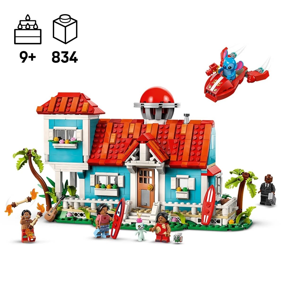 10 LEGO Disney Lilo & Stitch Beach House 43268, 10 of 11
