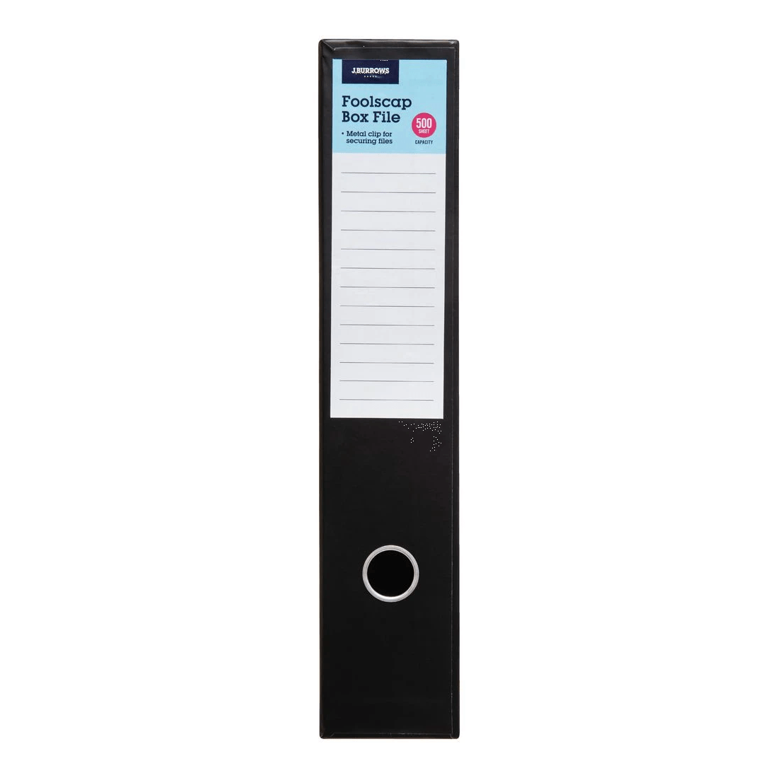 2 J.Burrows Foolscap Box File Black, 2 of 4