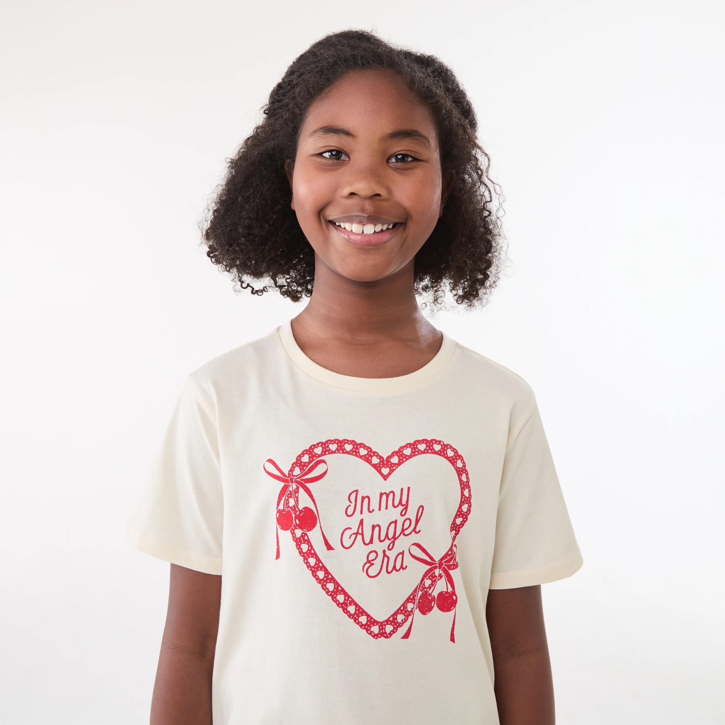 3 Short Sleeve Print T-shirt Bge Heart, 3 of 6