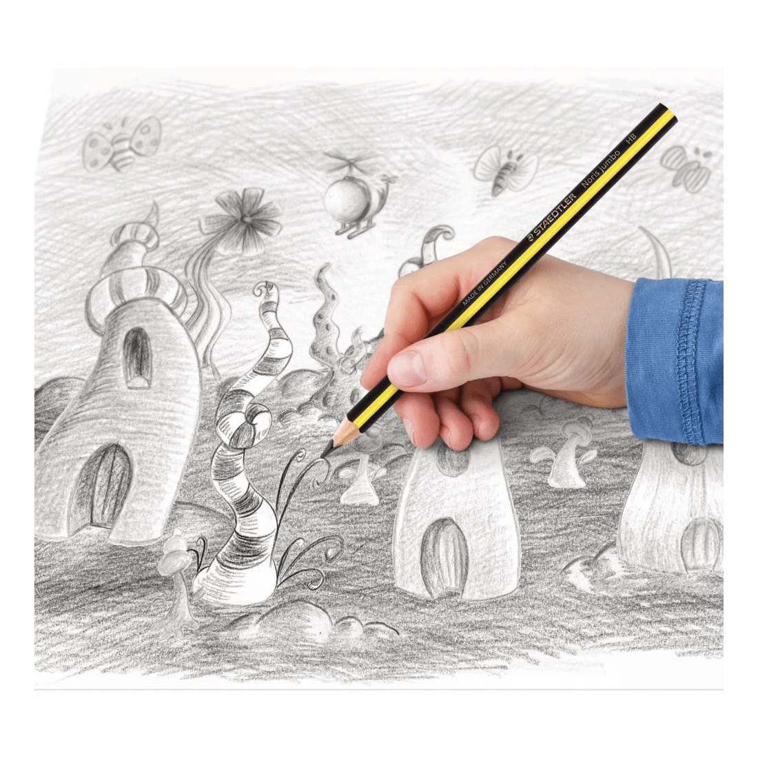 4 Staedtler Noris Club Jumbo Triangular Graphite Pencil HB, 4 of 5