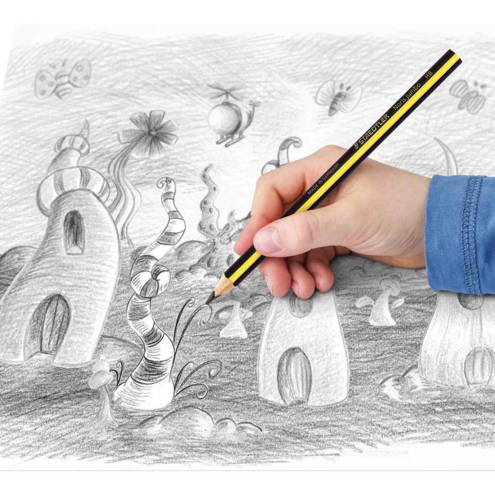 4 Staedtler Noris Club Jumbo Triangular Graphite Pencil HB, 4 of 5