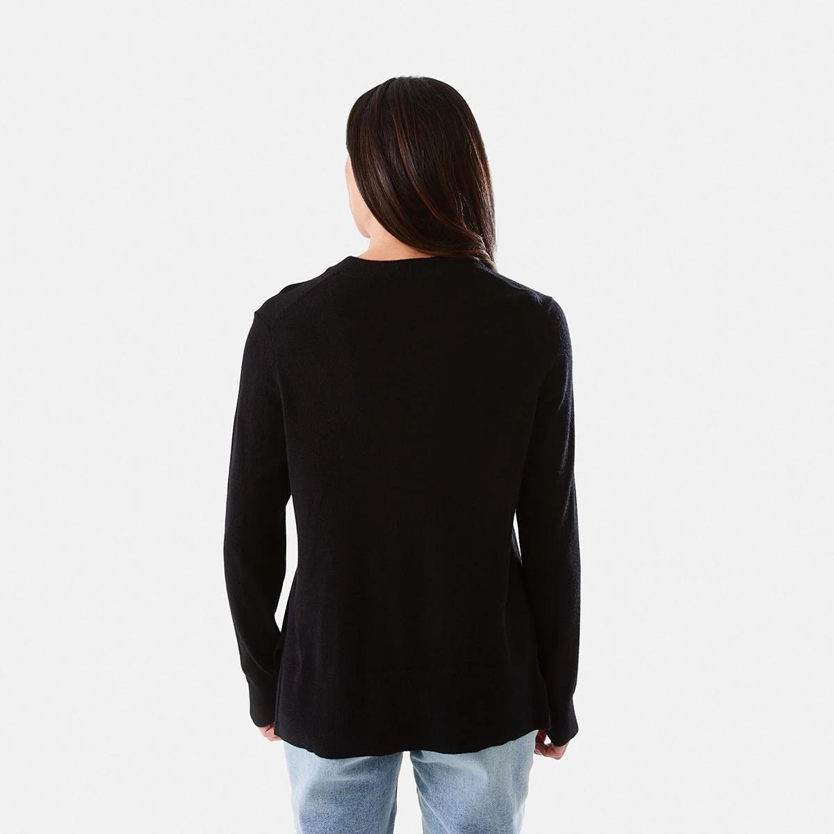 3 Crew Neck Jumper Black, 3 of 5