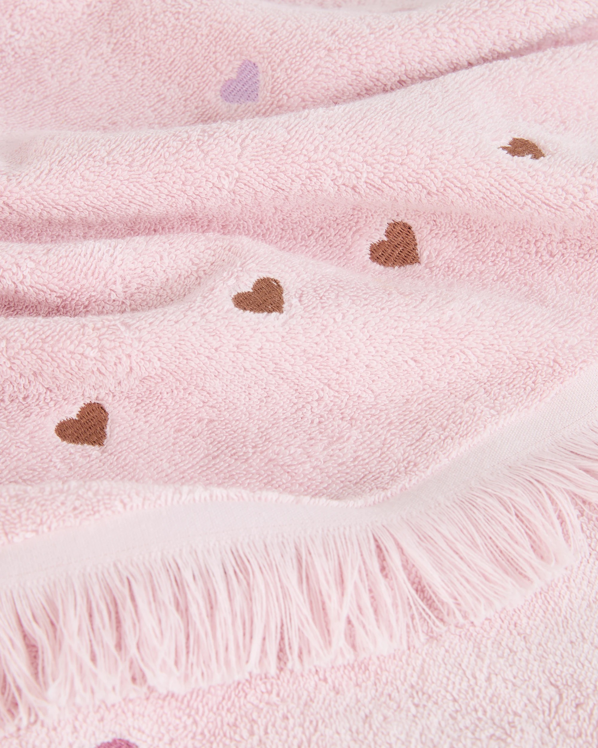 2 Target Millie Hearts Australian Cotton Bath Towel - Pink, 2 of 2