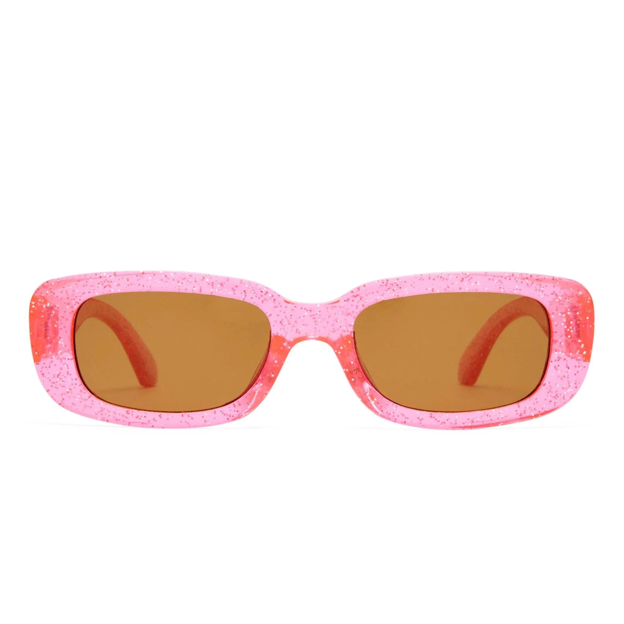 1 SOLARIZED® Kids Slim Sunglasses, Pink Glitter HOT PINK GLITTER, 1 of 3