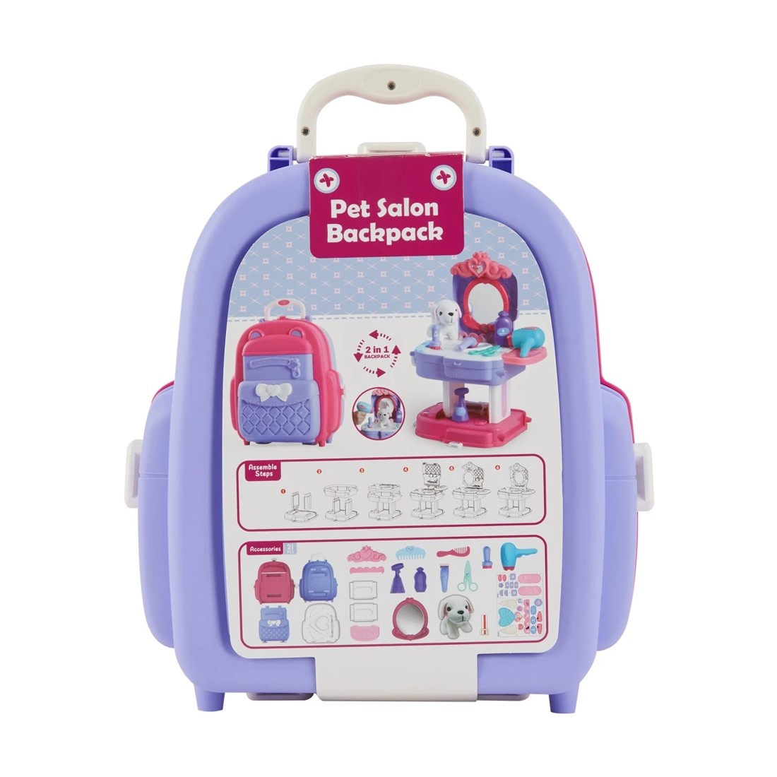 8 21 Piece Pet Salon 2-in-1 Backpack Playset, 8 of 8