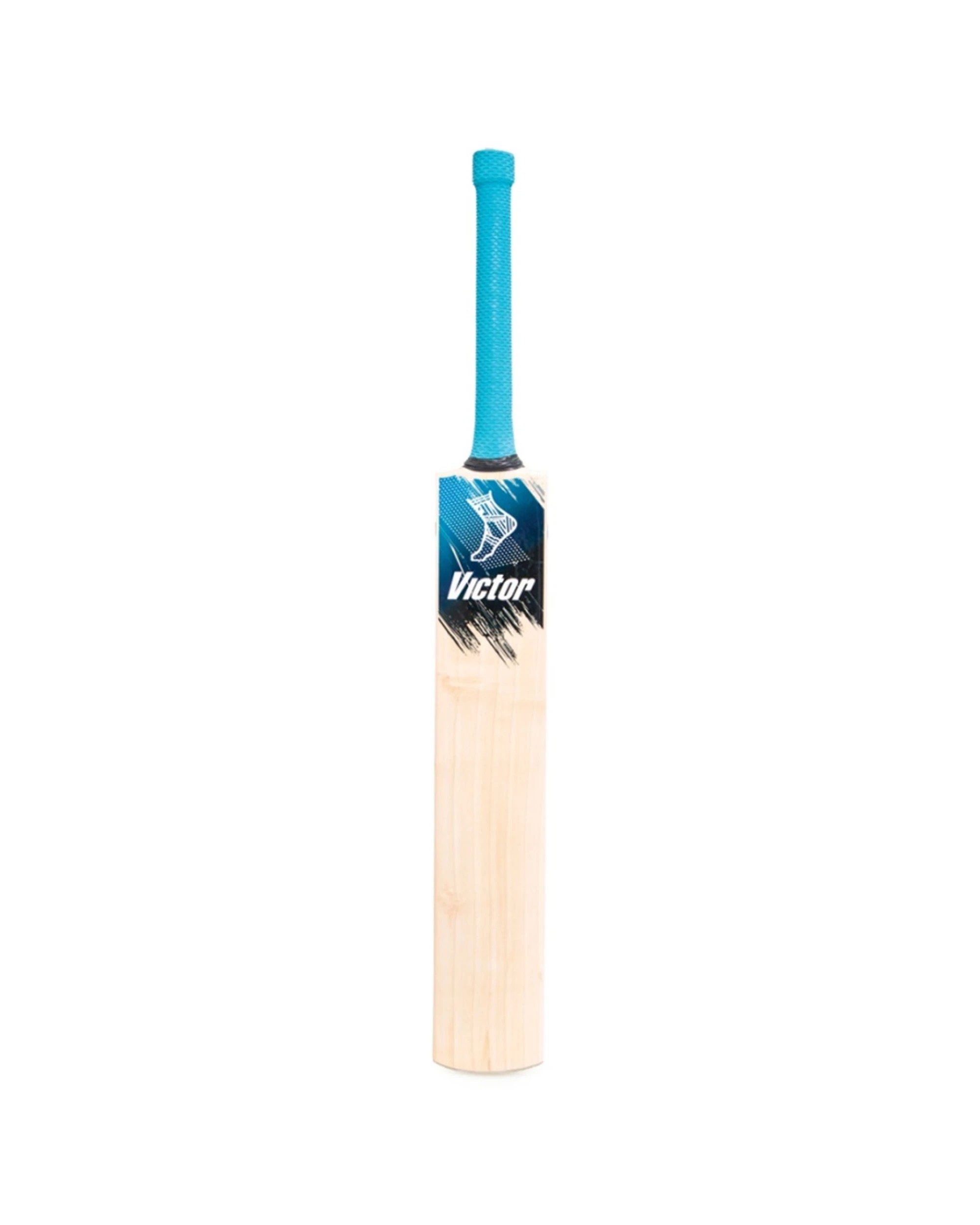 1 Victor Sports English Willow Club Level Cricket Bat Apex Grade 4 Short Hand - Blue, 1 of 7