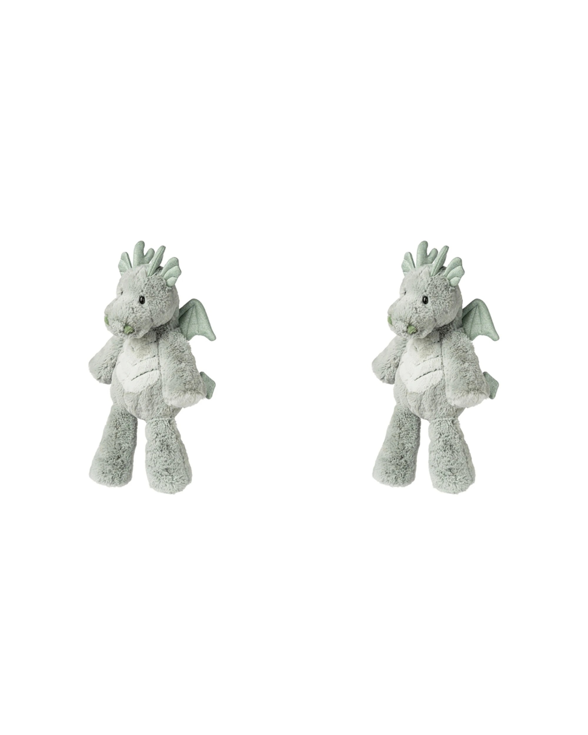 1 Mary Meyer 2pc Marshmallow Animal Dragon Soft Plush Kids Toy 23cm - Green, 1 of 4