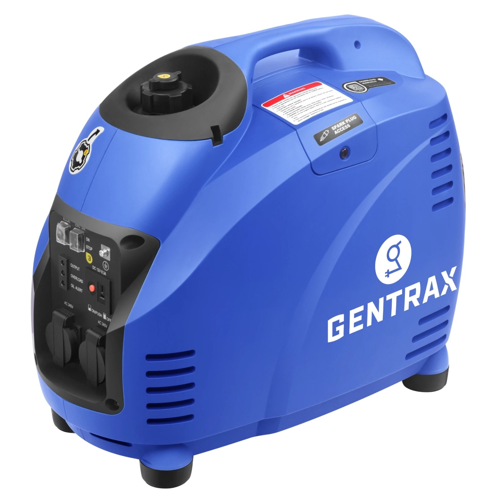 8 GenTrax 3.5kW Inverter Generator RCM Approved Dual 15A Outlets for Caravan Tools, 8 of 10