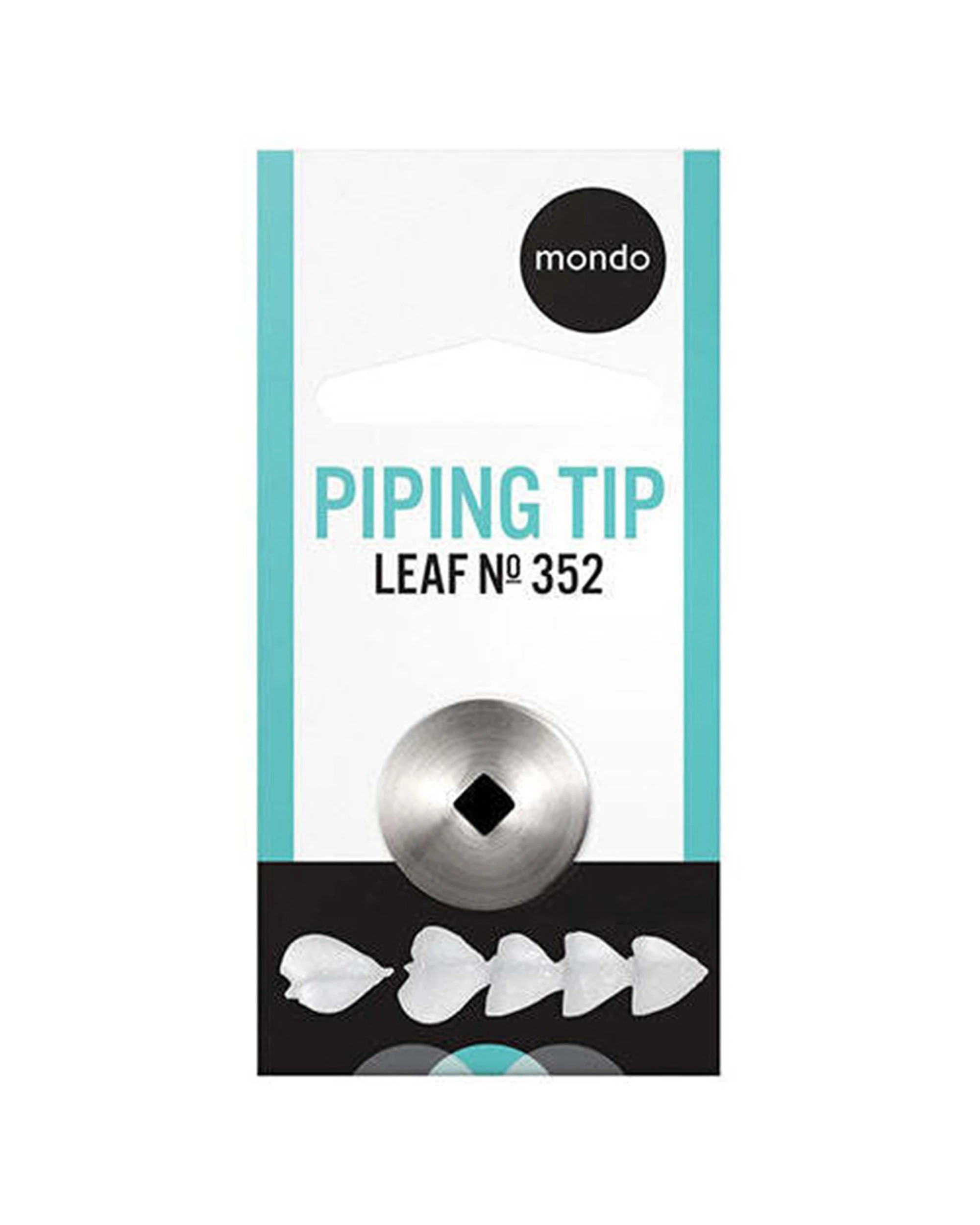 3 Mondo Leaf Piping Tip Stainless Steel Professional Icing Tip For Cakes - Silver, 3 of 3